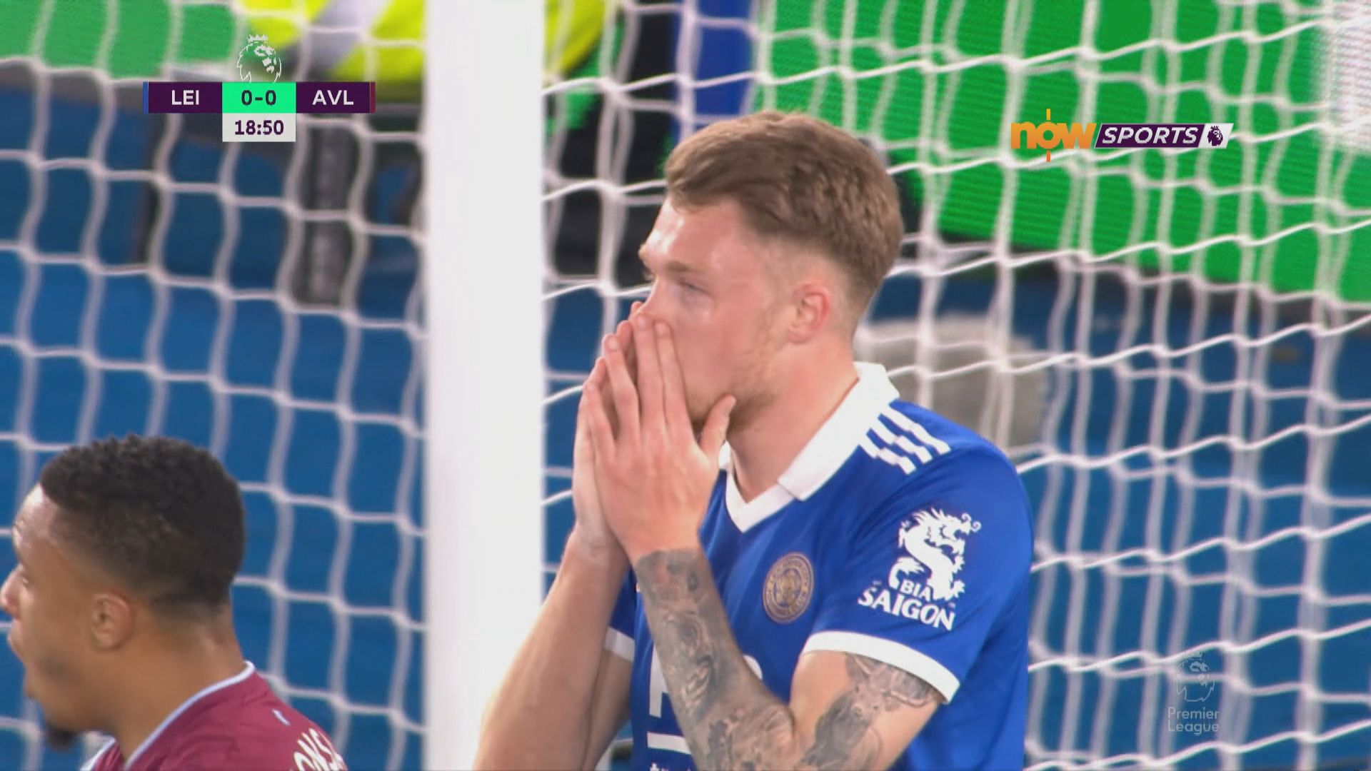 英超 李斯特城 1:2 維拉