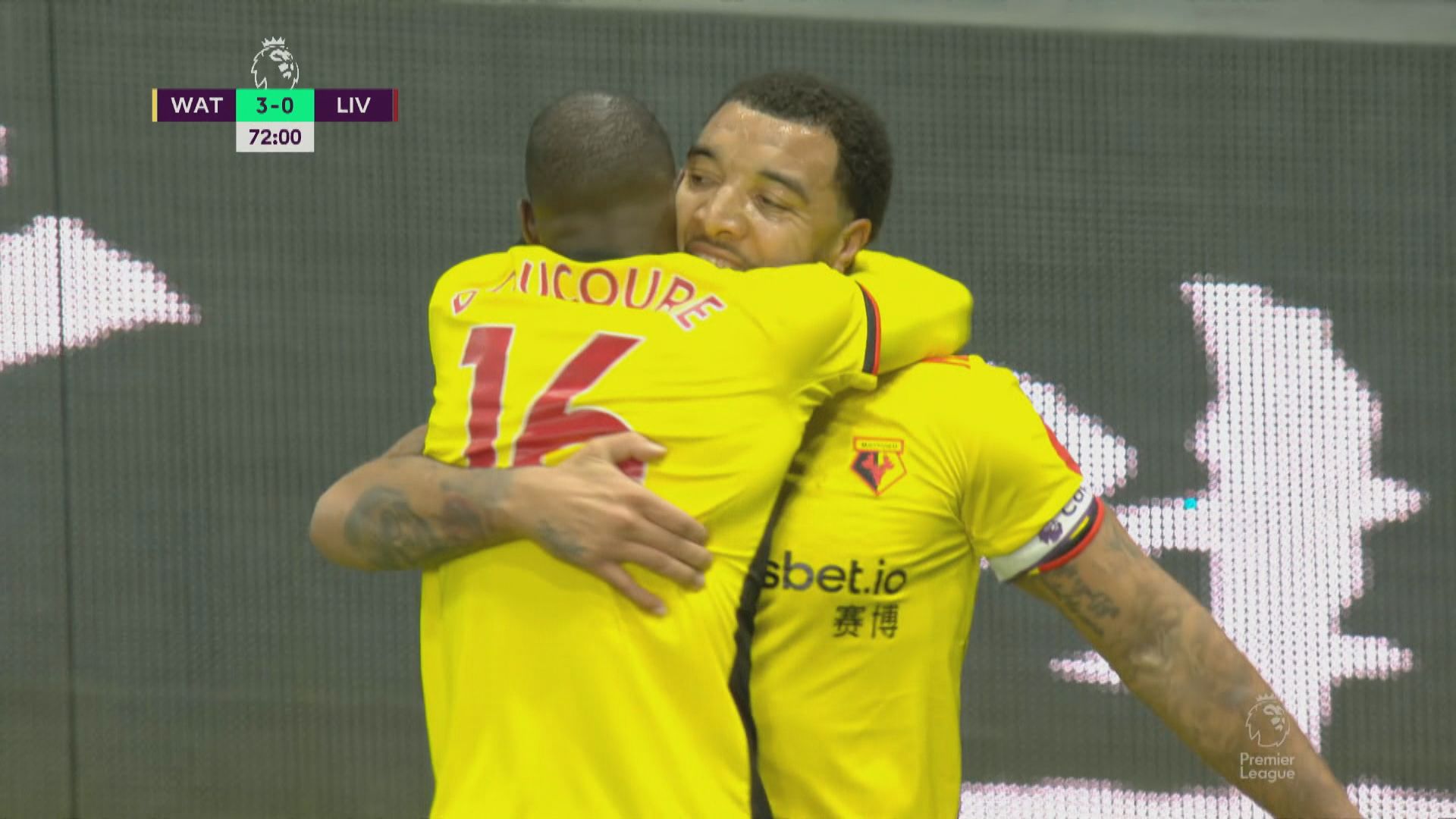 英超　屈福特3:0利物浦