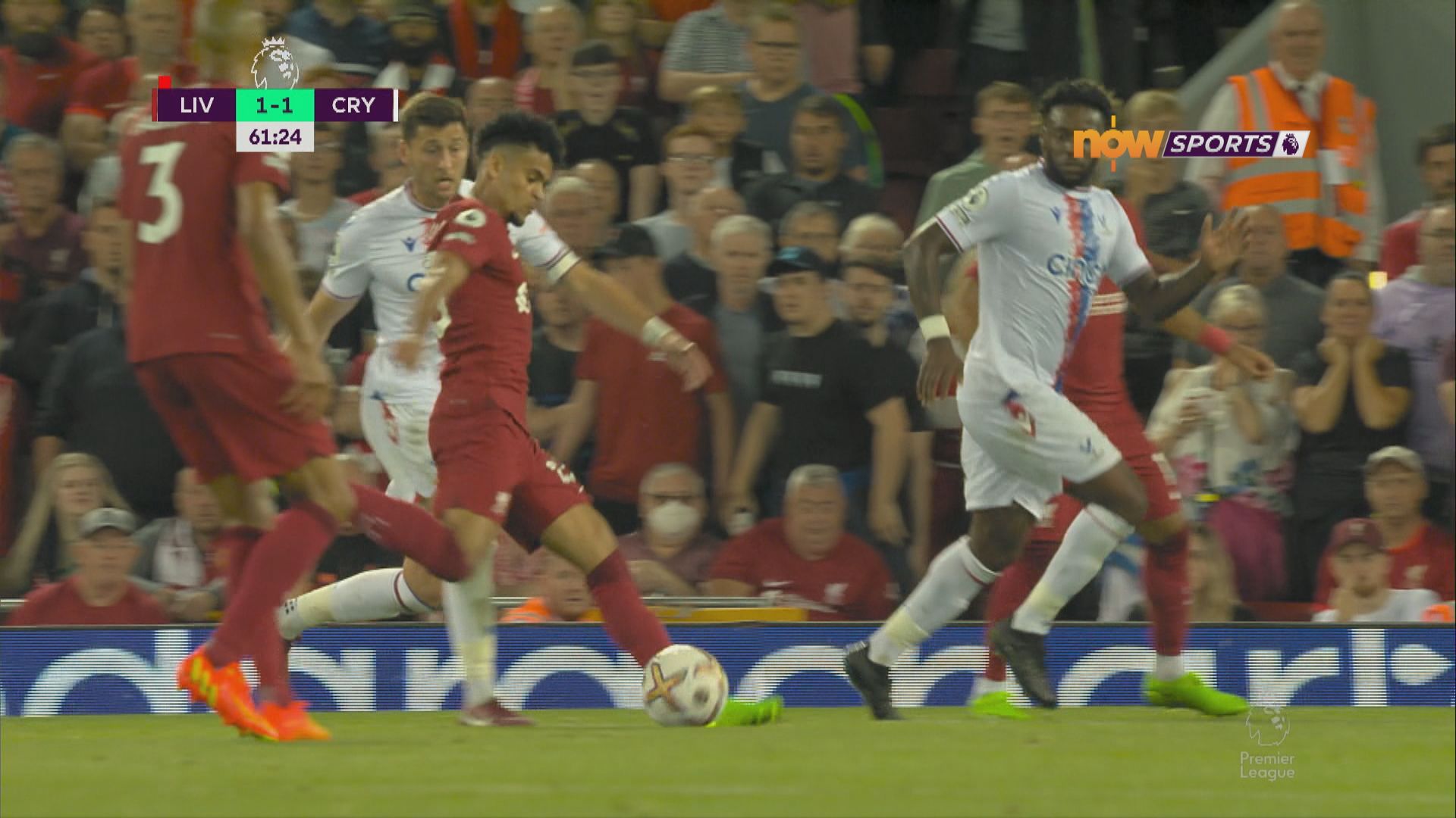 英超　利物浦1:1水晶宮