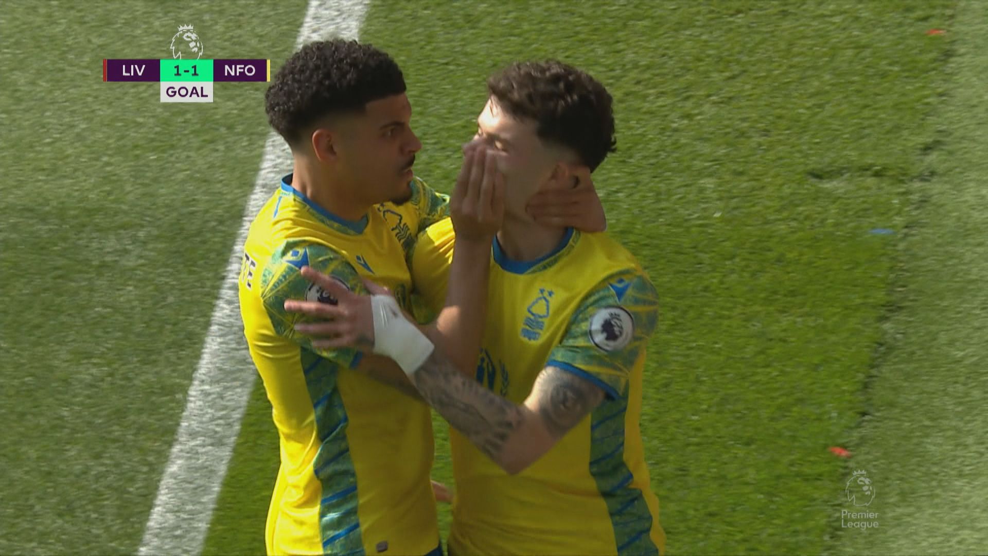 英超　利物浦 3:2 諾定咸森林