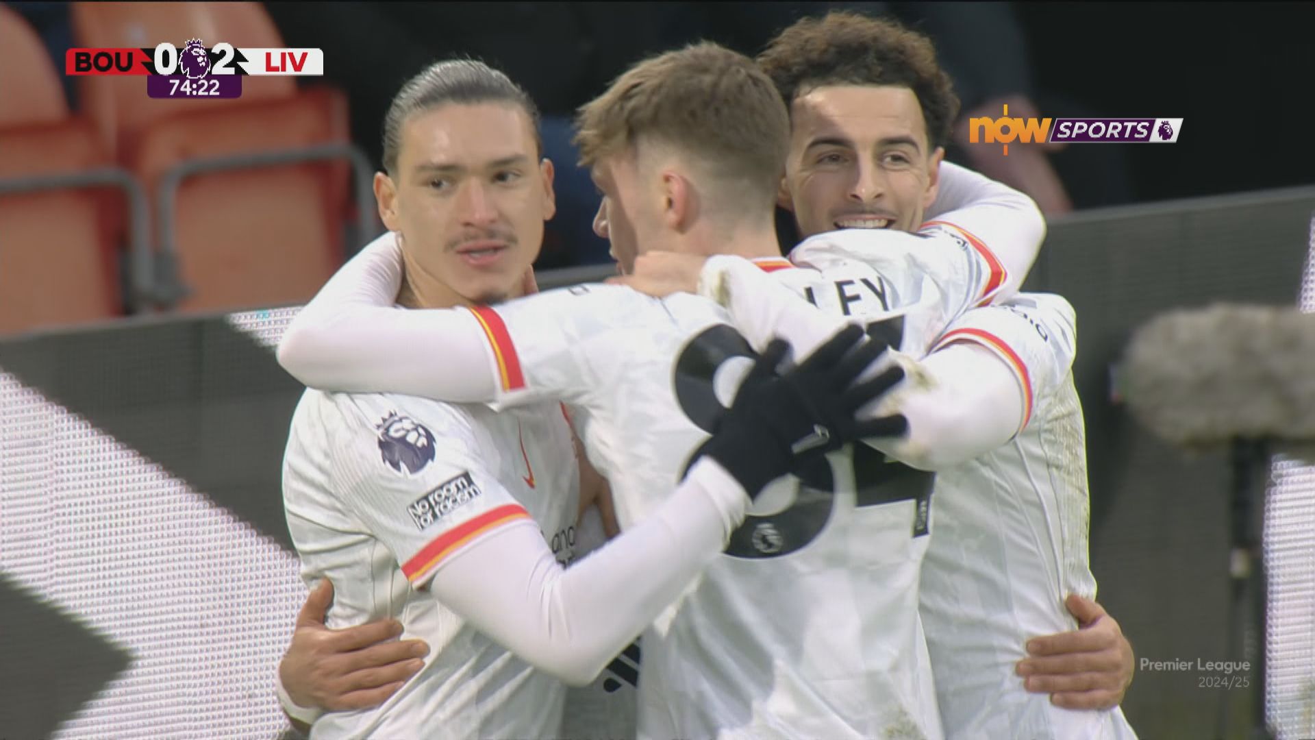 英超　般尼茅夫 0:2 利物浦