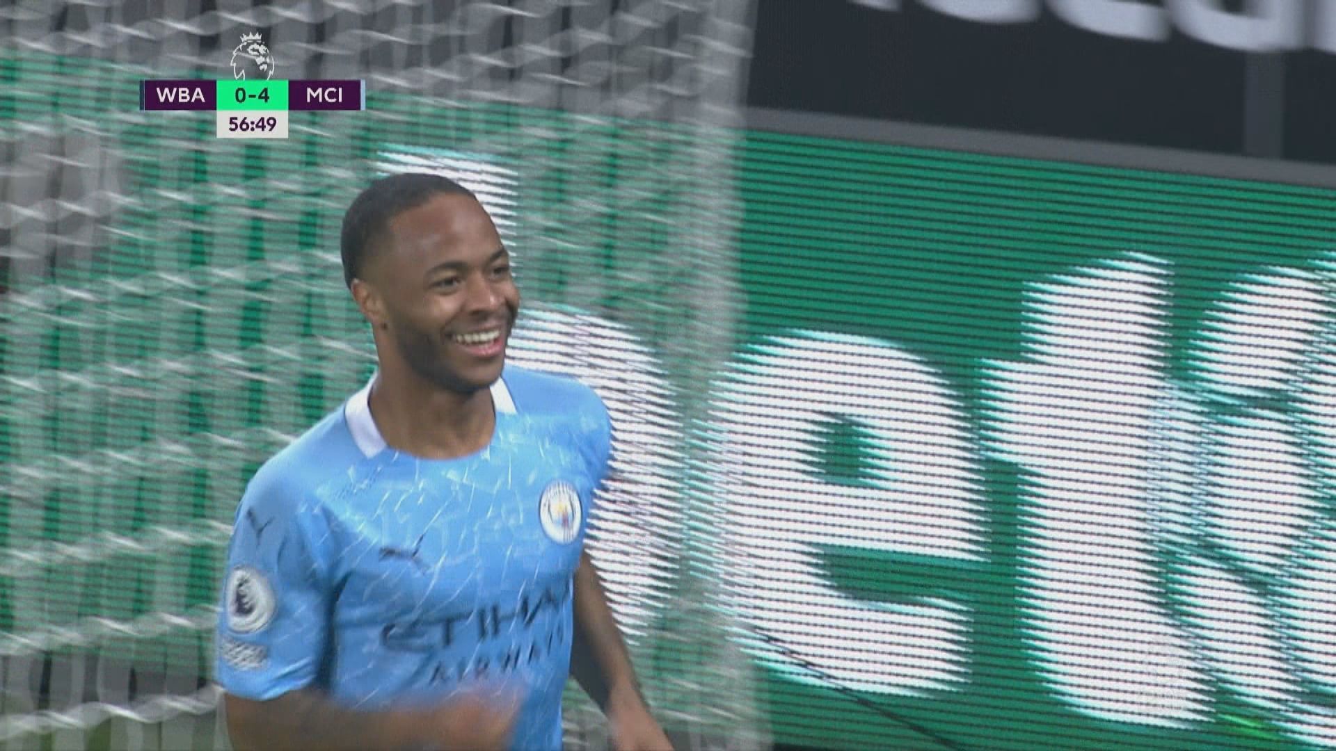 英超 西布朗0:5曼城