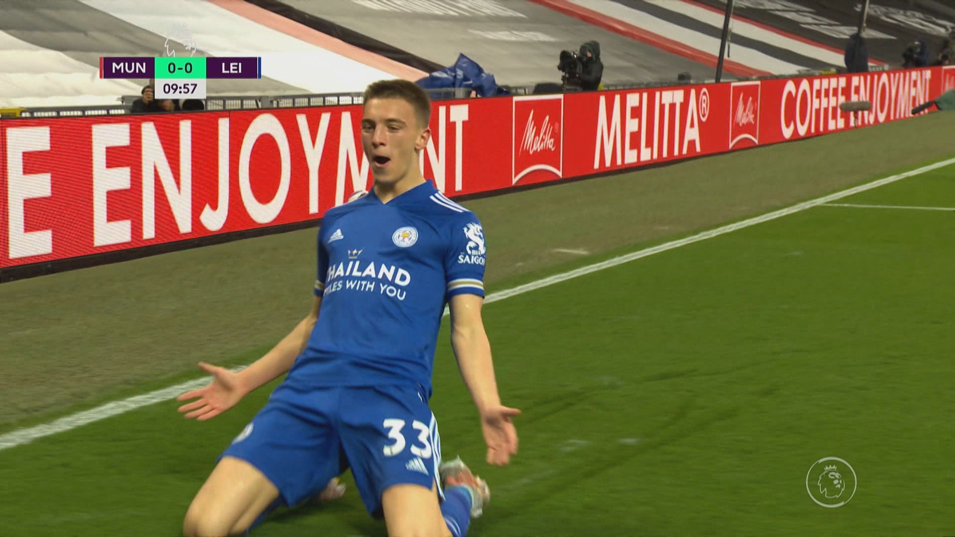 【英超】曼聯 1:2 李斯特城　曼城提早奪冠　