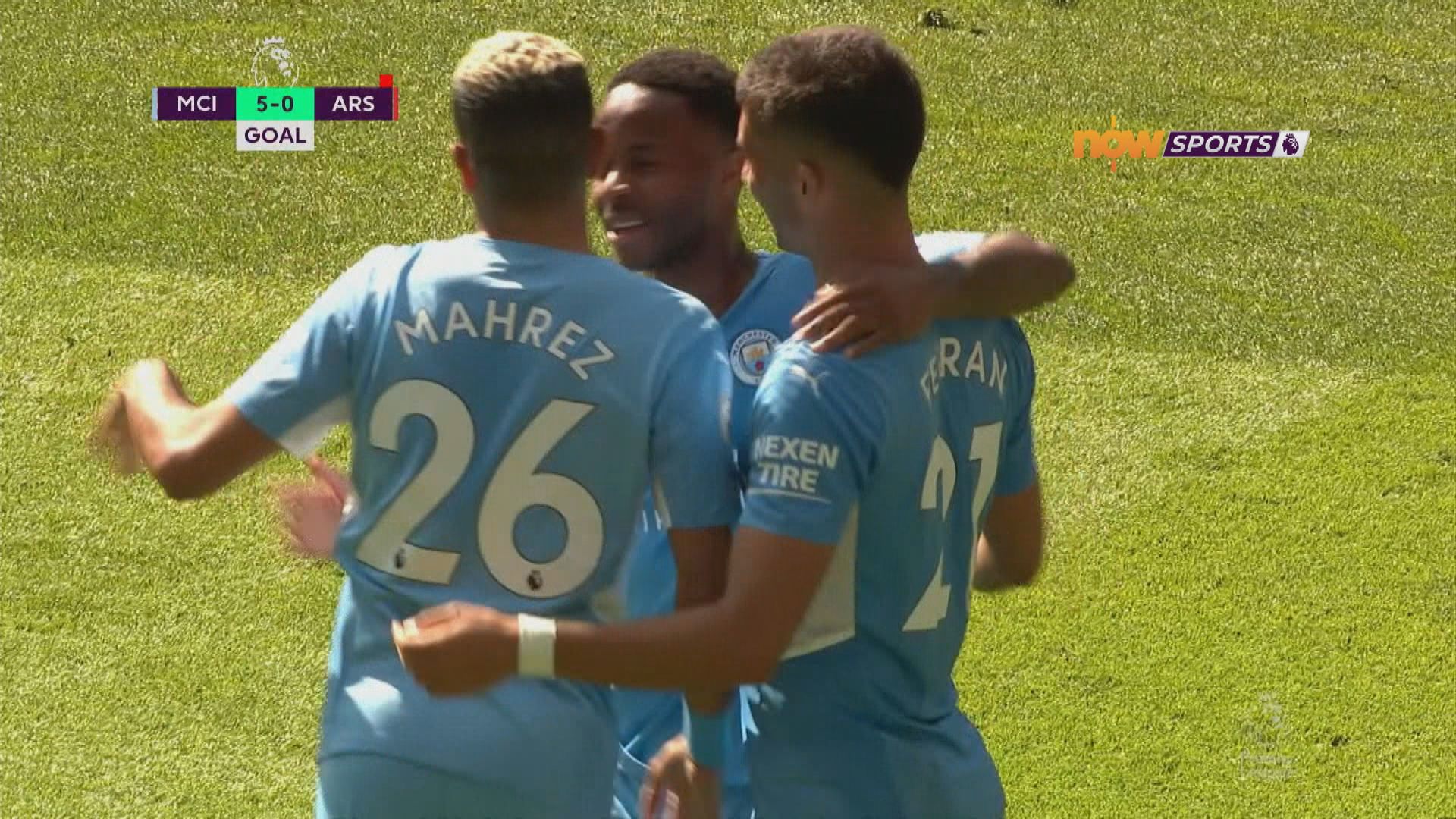 英超　曼城5:0阿仙奴