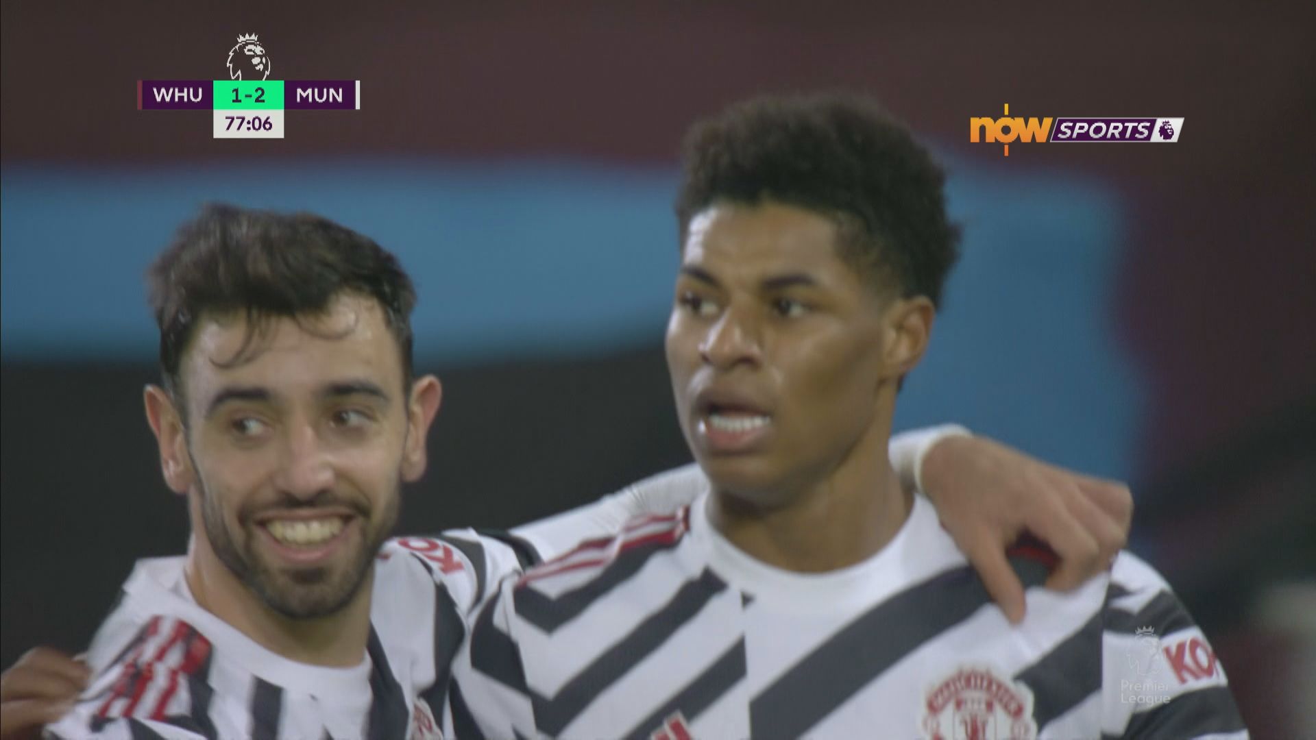 英超　韋斯咸 1:3 曼聯