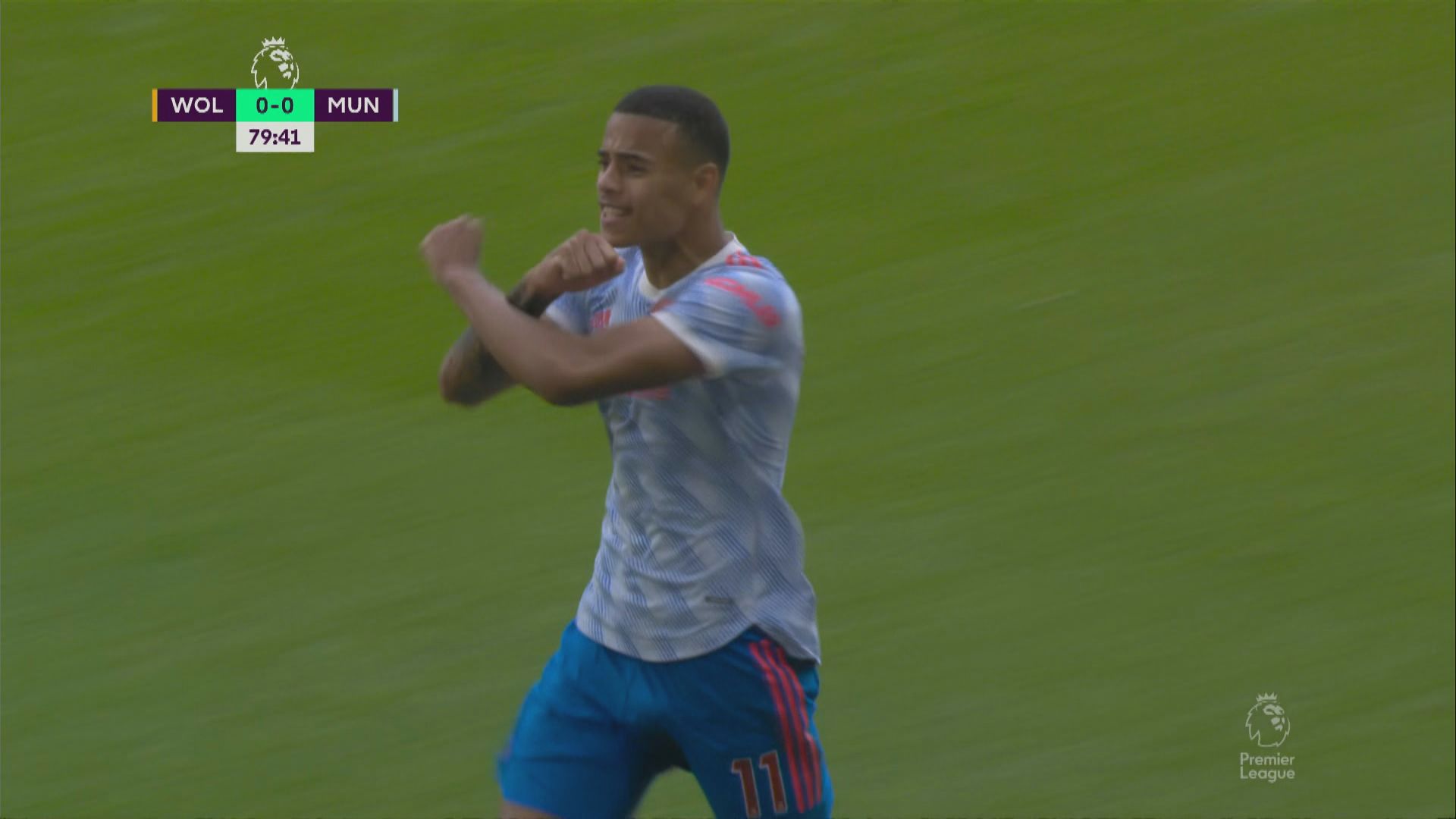 英超　狼隊0:1曼聯