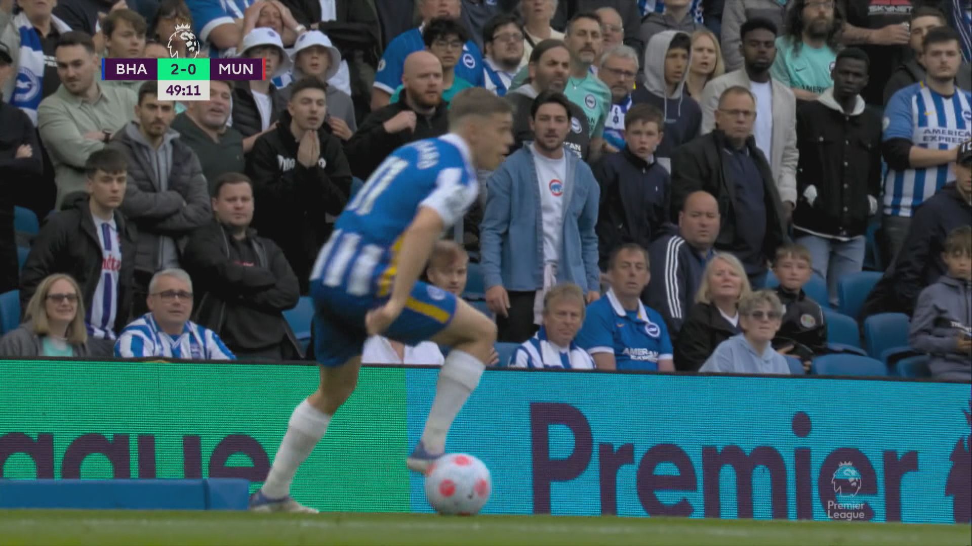 英超　白禮頓4:0曼聯