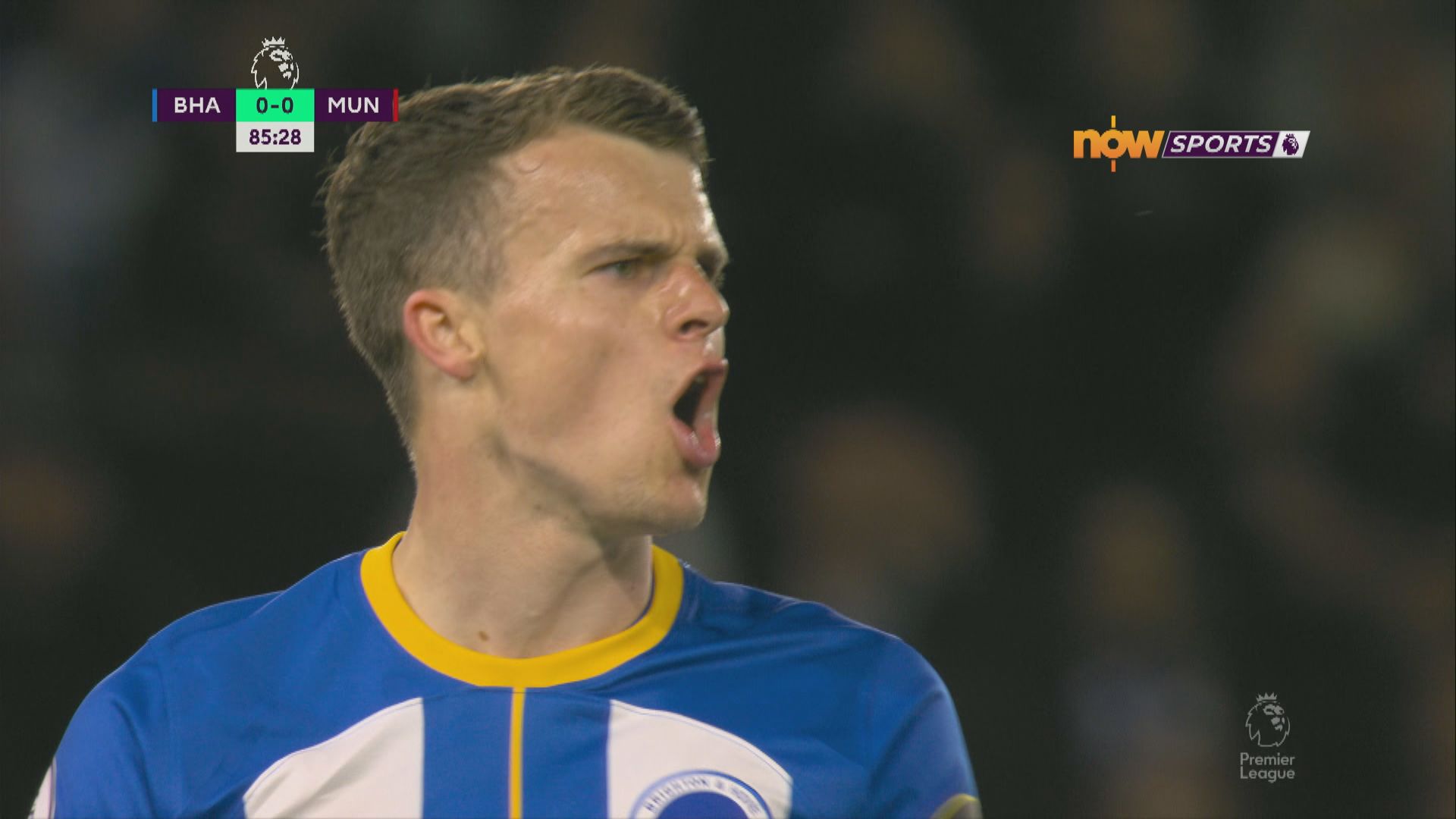 英超　白禮頓1:0曼聯