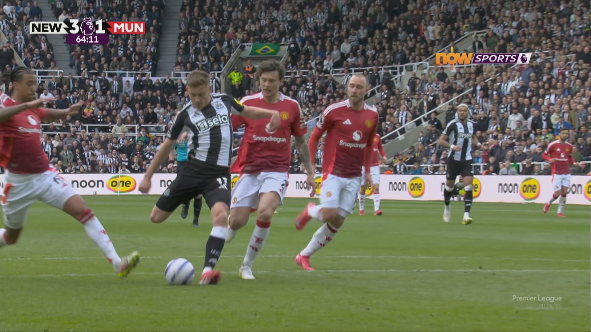 英超　紐卡素 4:1 曼聯