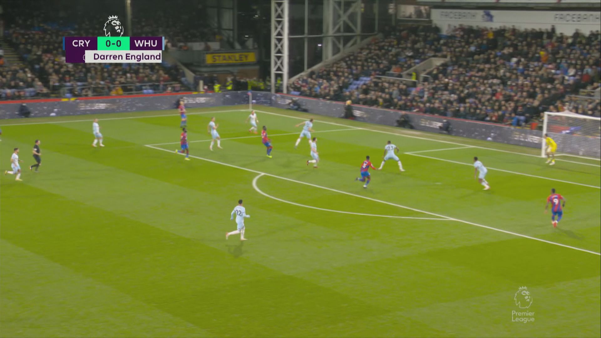 英超　水晶宮2：3韋斯咸