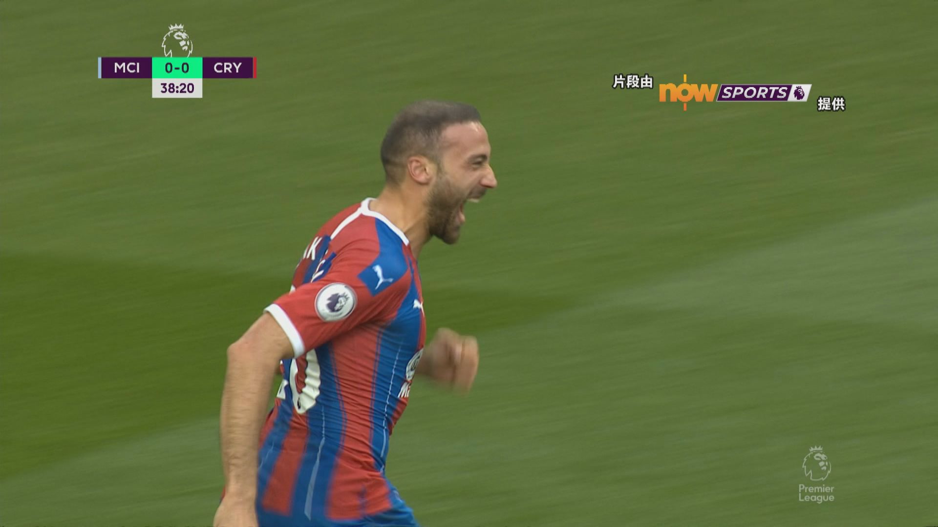 英超　曼城 2:2 水晶宮