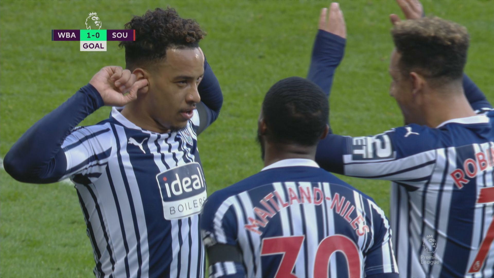 英超　西布朗3:0修咸頓