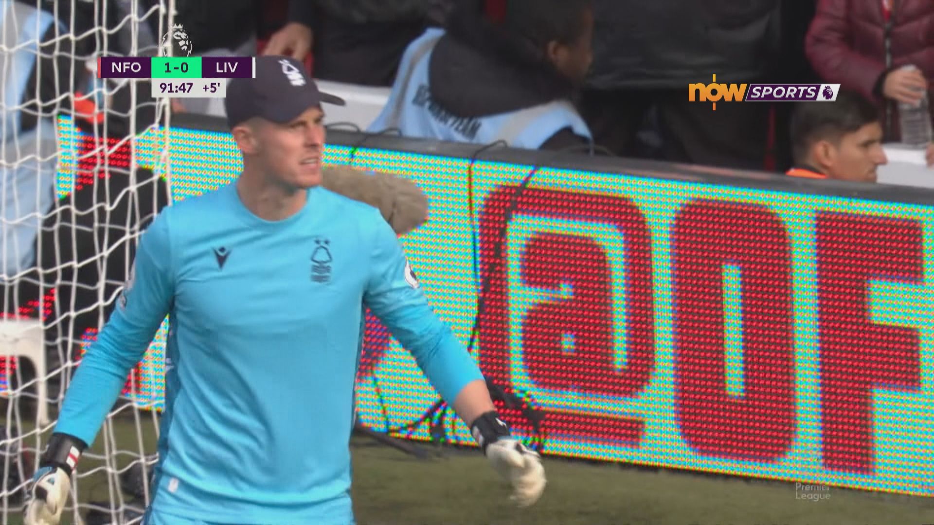 英超　森林1:0利物浦