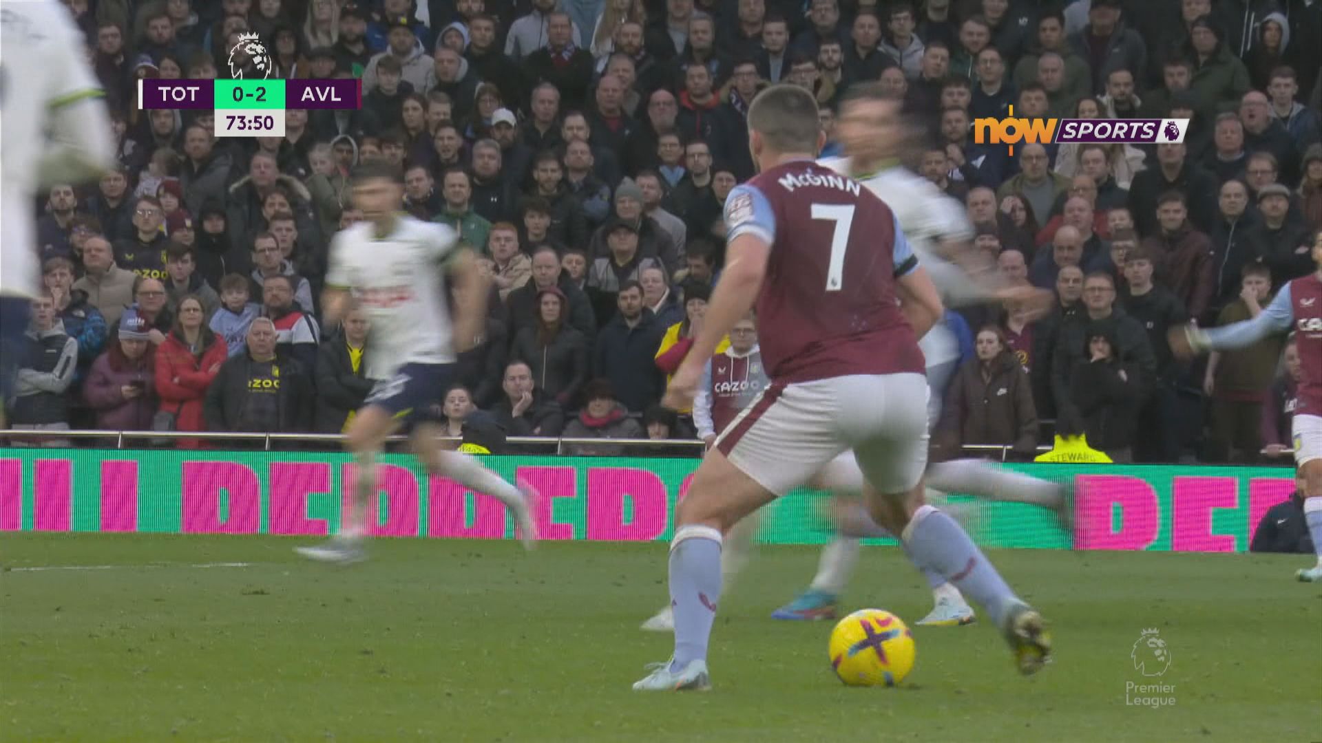 英超　熱刺 0:2 阿士東維拉