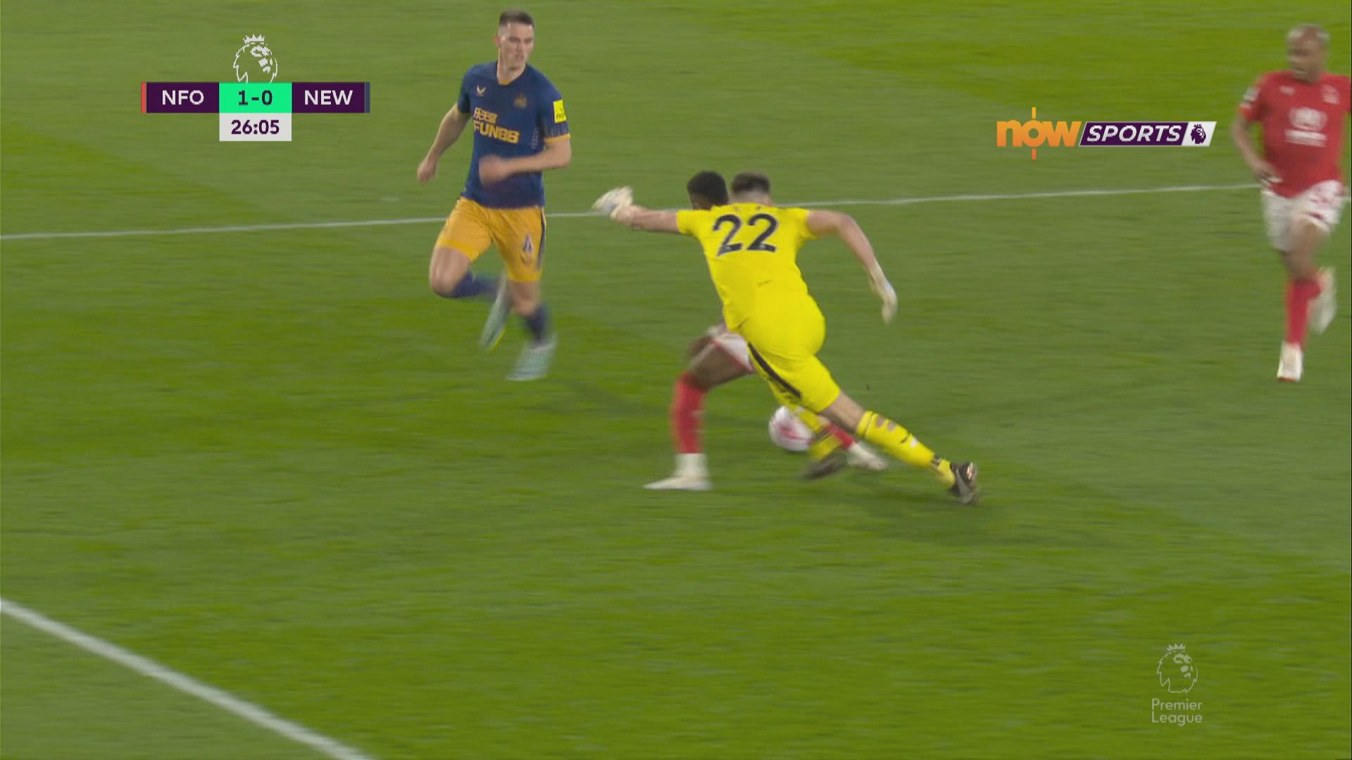 英超　諾定咸森林 1:2 紐卡素