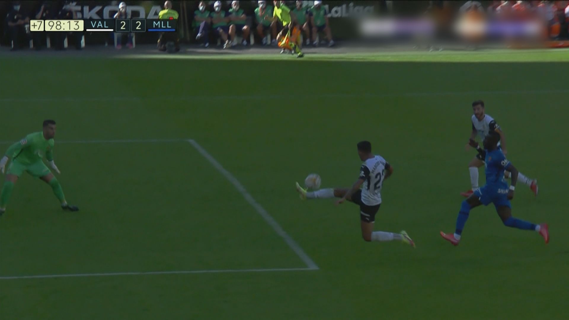 西甲　華倫西亞2:2馬略卡