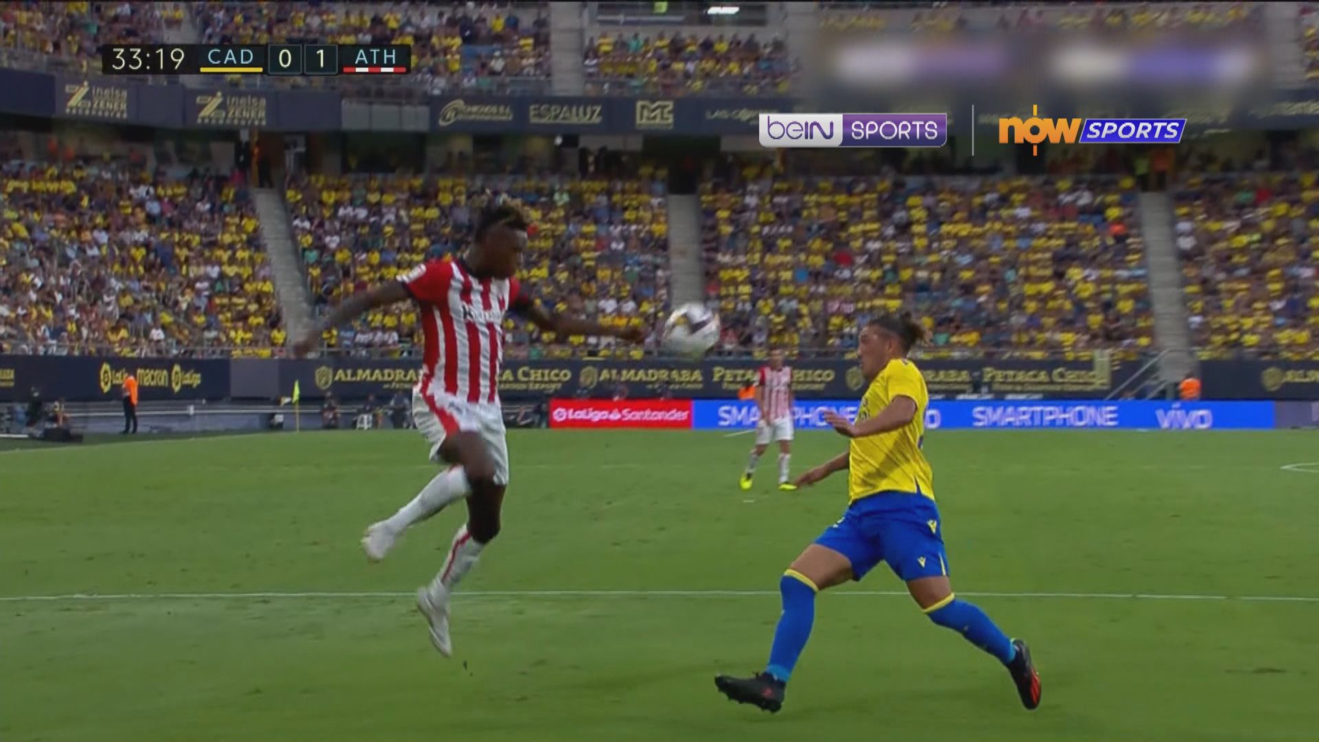 西甲　卡迪斯0:4畢爾包