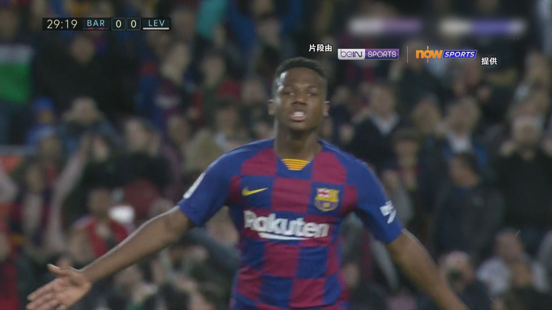 西甲　巴塞羅那2:1利雲特