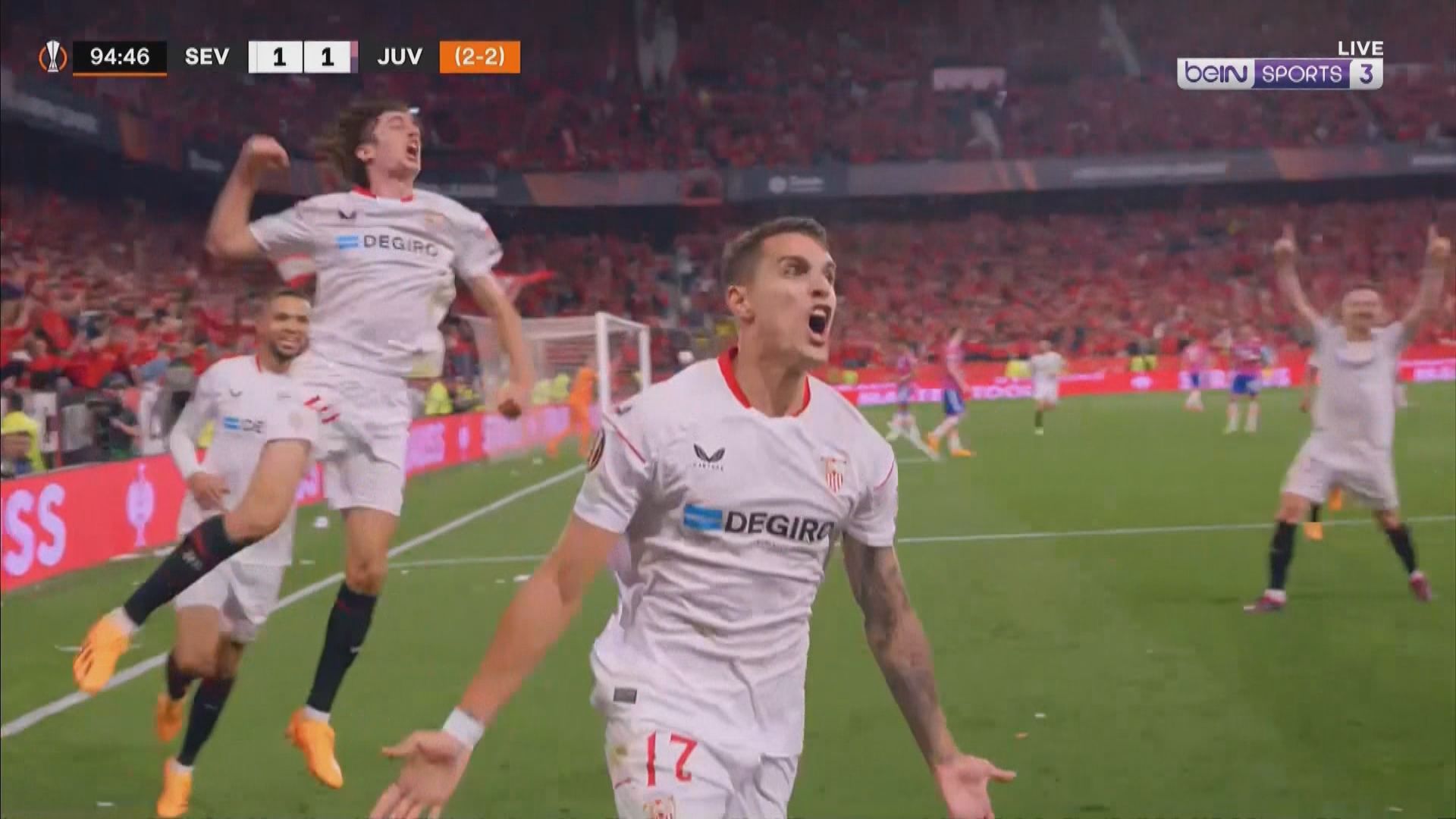 歐霸盃四強　西維爾 2:1 祖雲達斯(3:2)