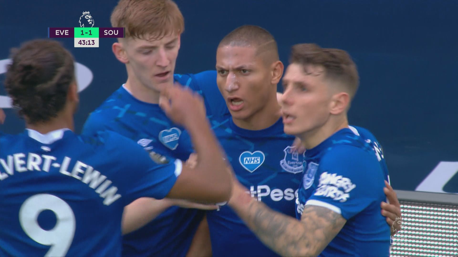 英超　愛華頓1:1修咸頓