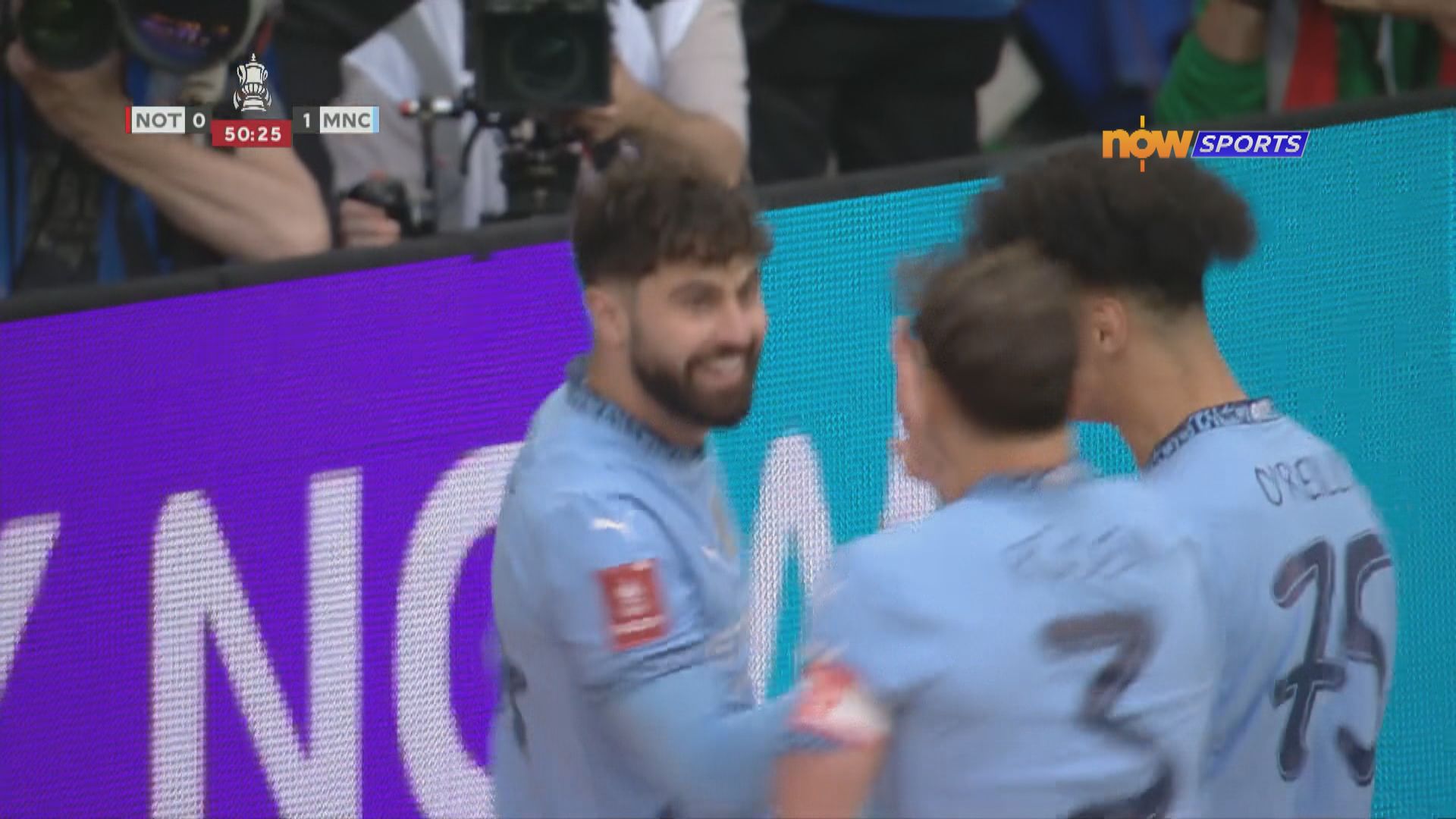 英格蘭足總盃四強　諾定咸森林 0:2 曼城