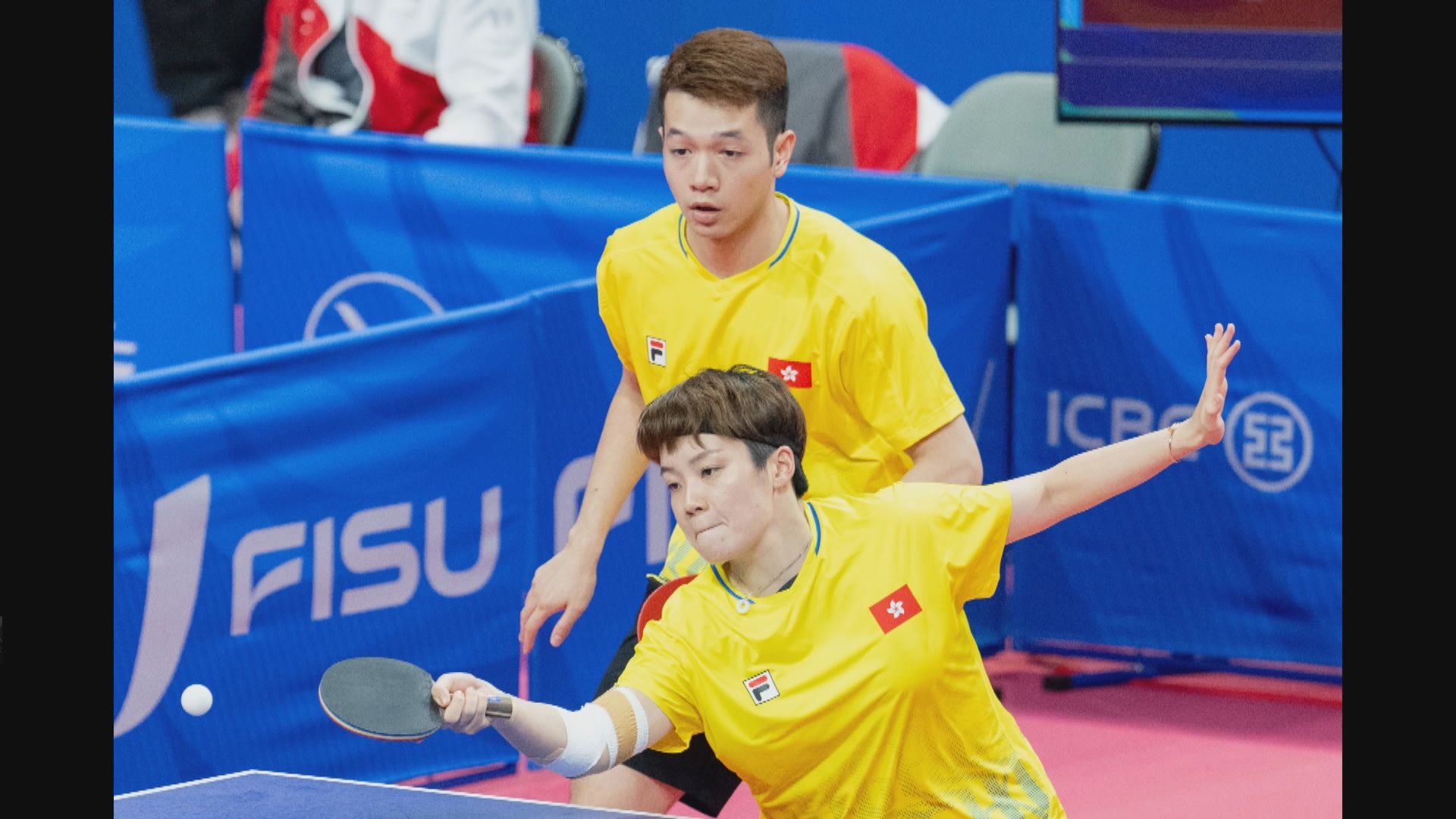 世大運 何鈞傑與杜凱琹晉乒乓球混雙四強