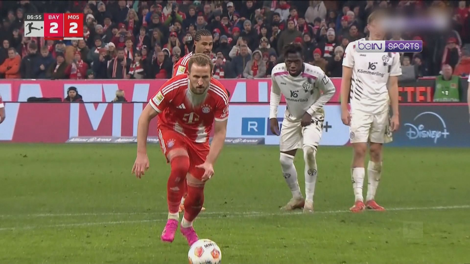 德甲　拜仁慕尼黑 2:2 緬恩斯