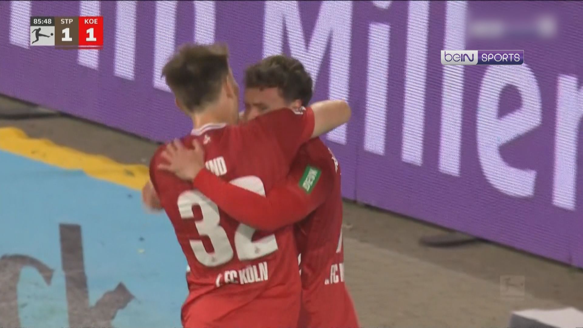 德甲　聖保利 1:1 科隆