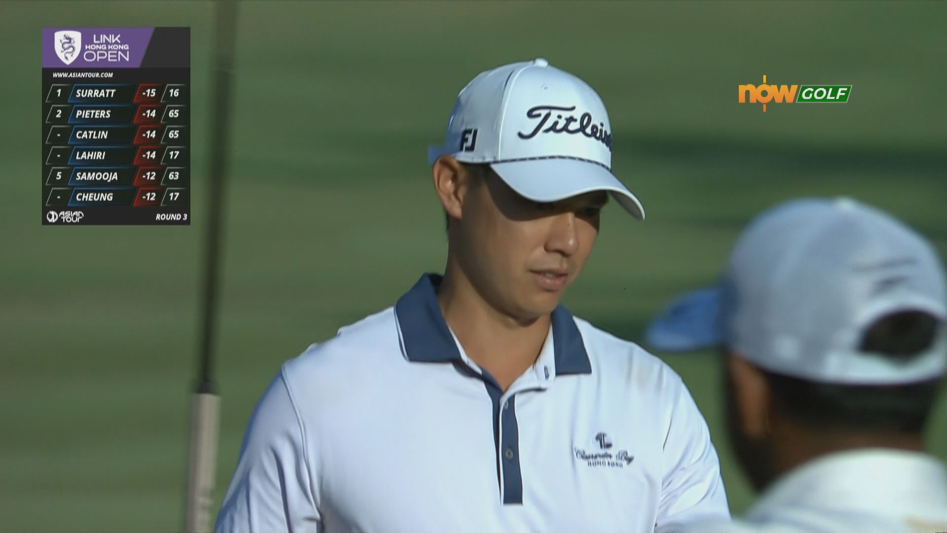 香港高球公開賽三回合後4人領先　張雄熙落後兩桿並列第5