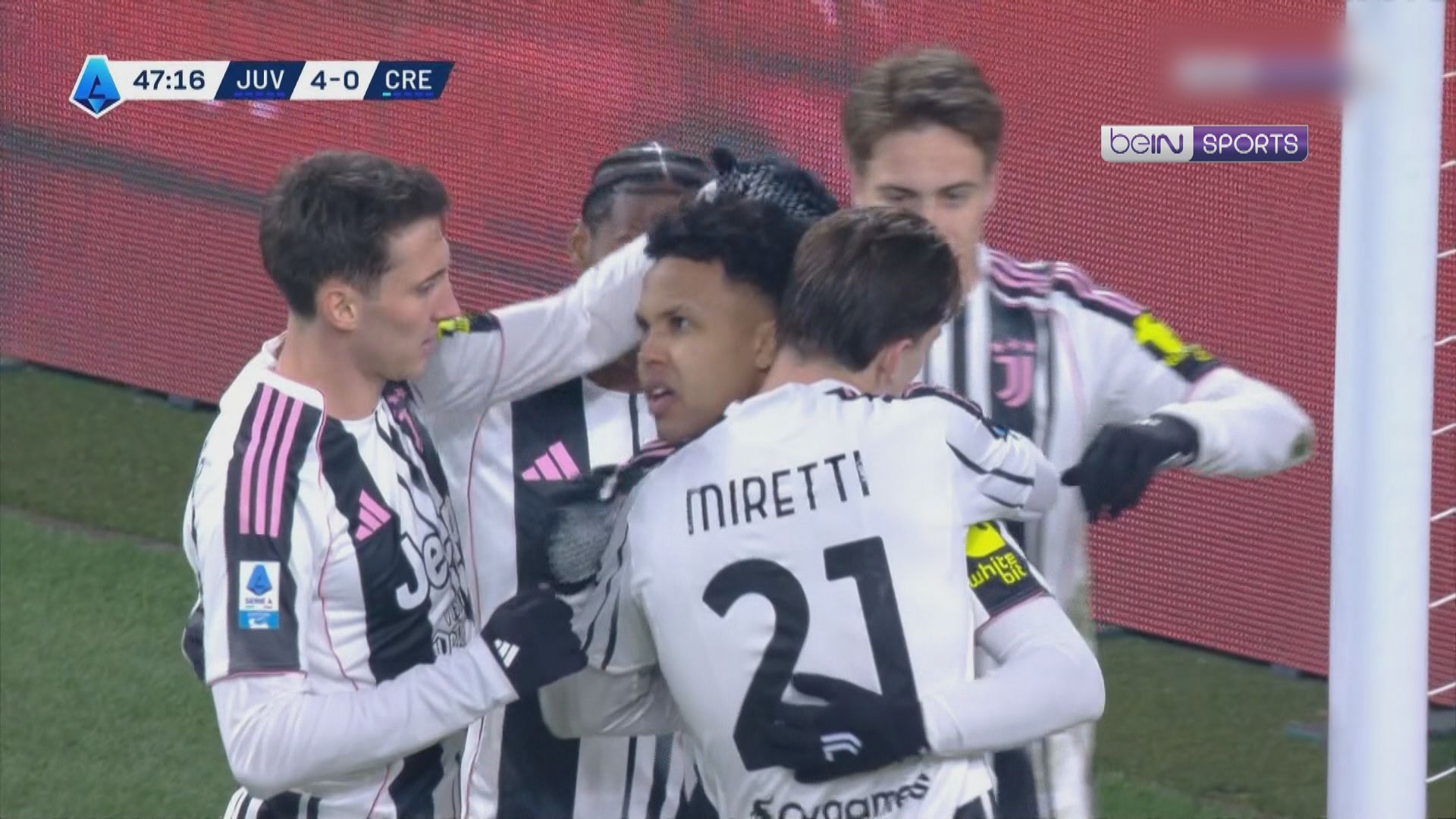 意甲　祖雲達斯 5:0 克雷莫納