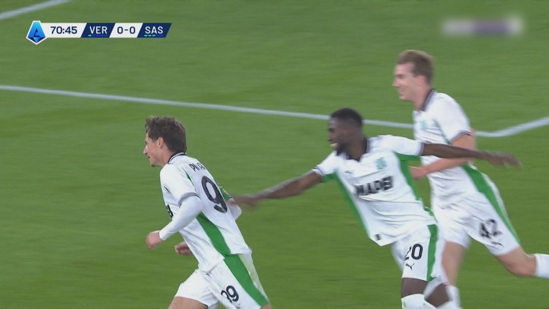 意甲　維羅納 0:1 沙素路