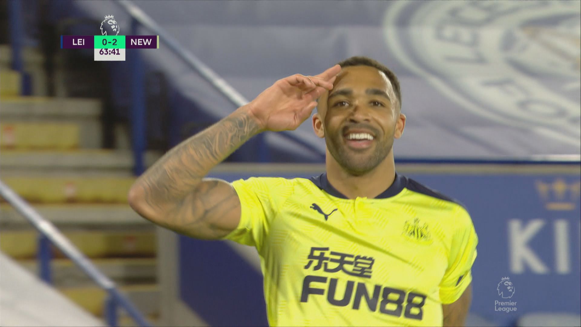 英超　李斯特城2:4紐卡素