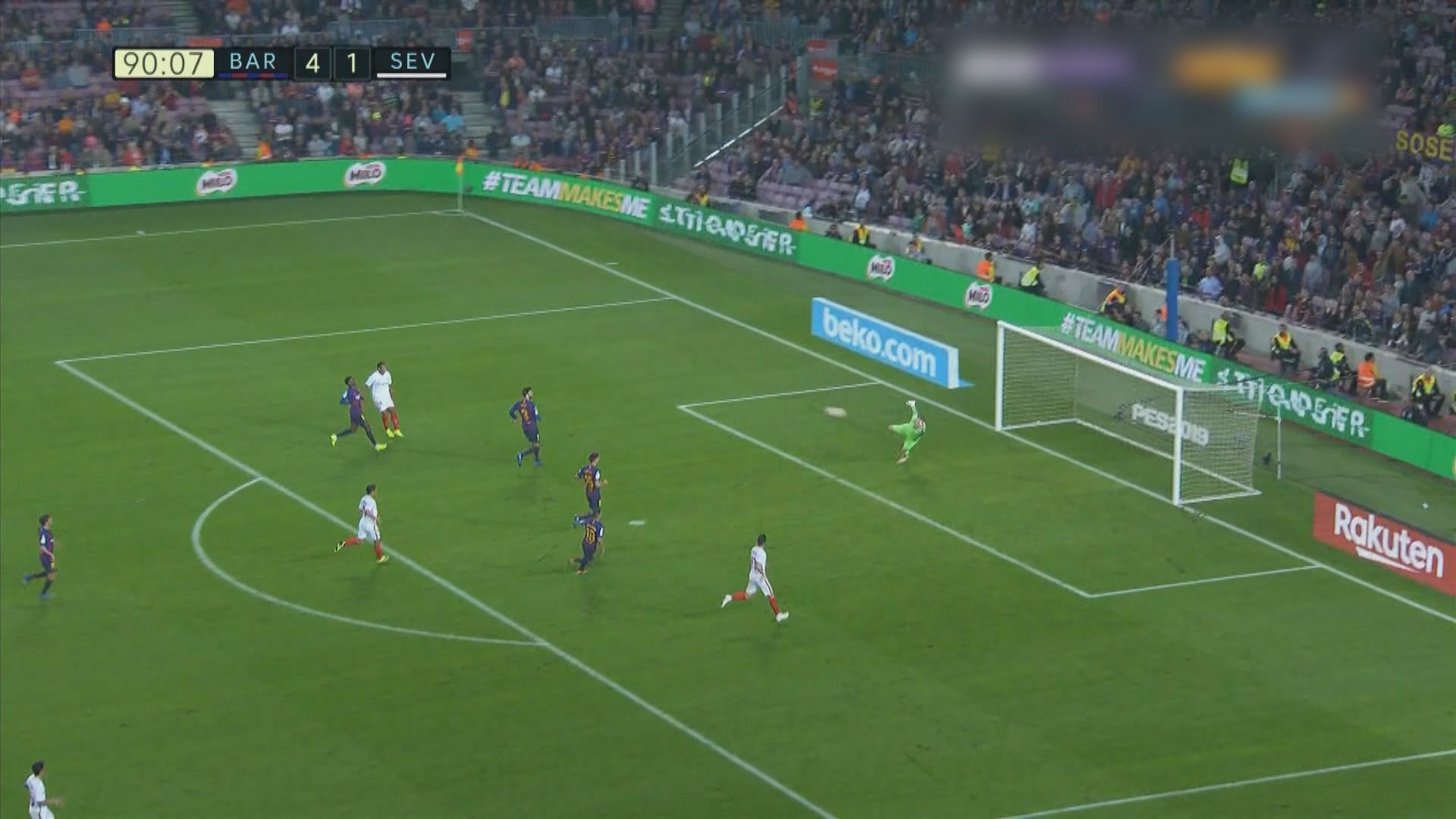 西甲　巴塞羅那 4:2 西維爾