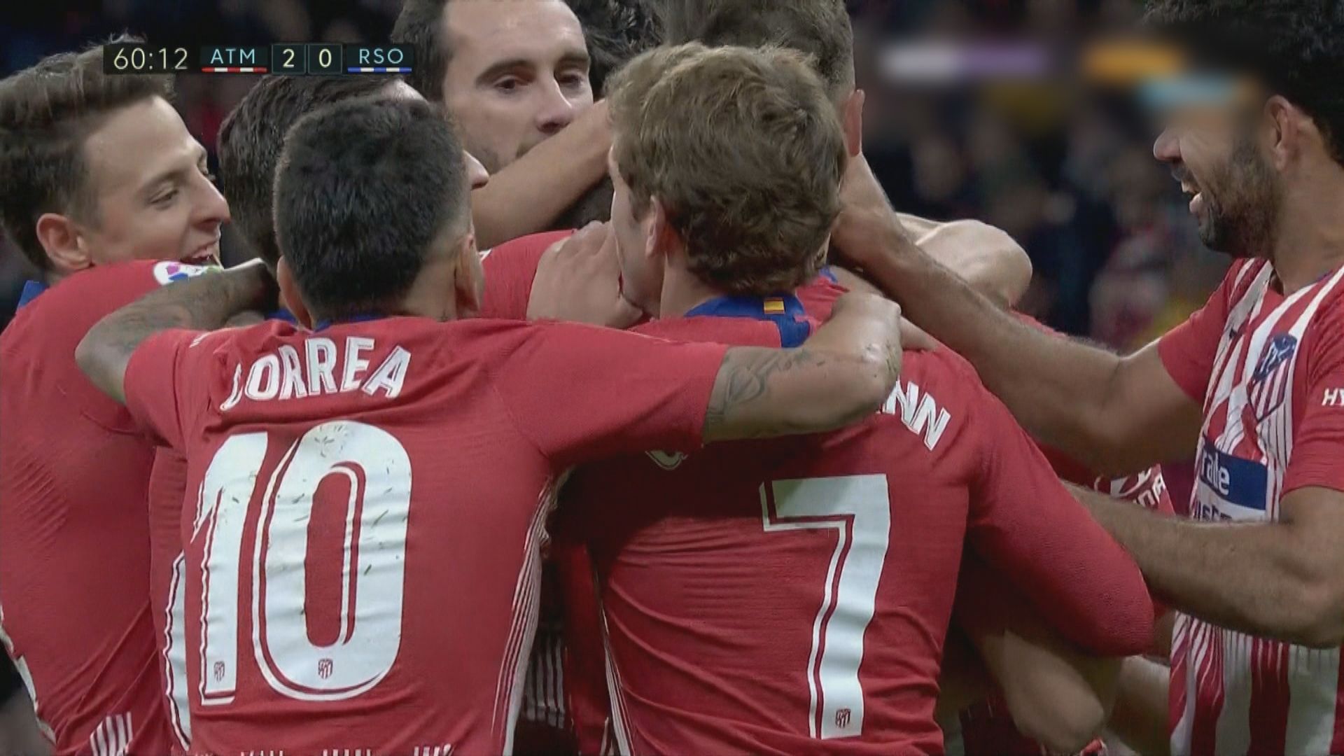 西甲　馬德里體育會 2:0 皇家蘇斯達