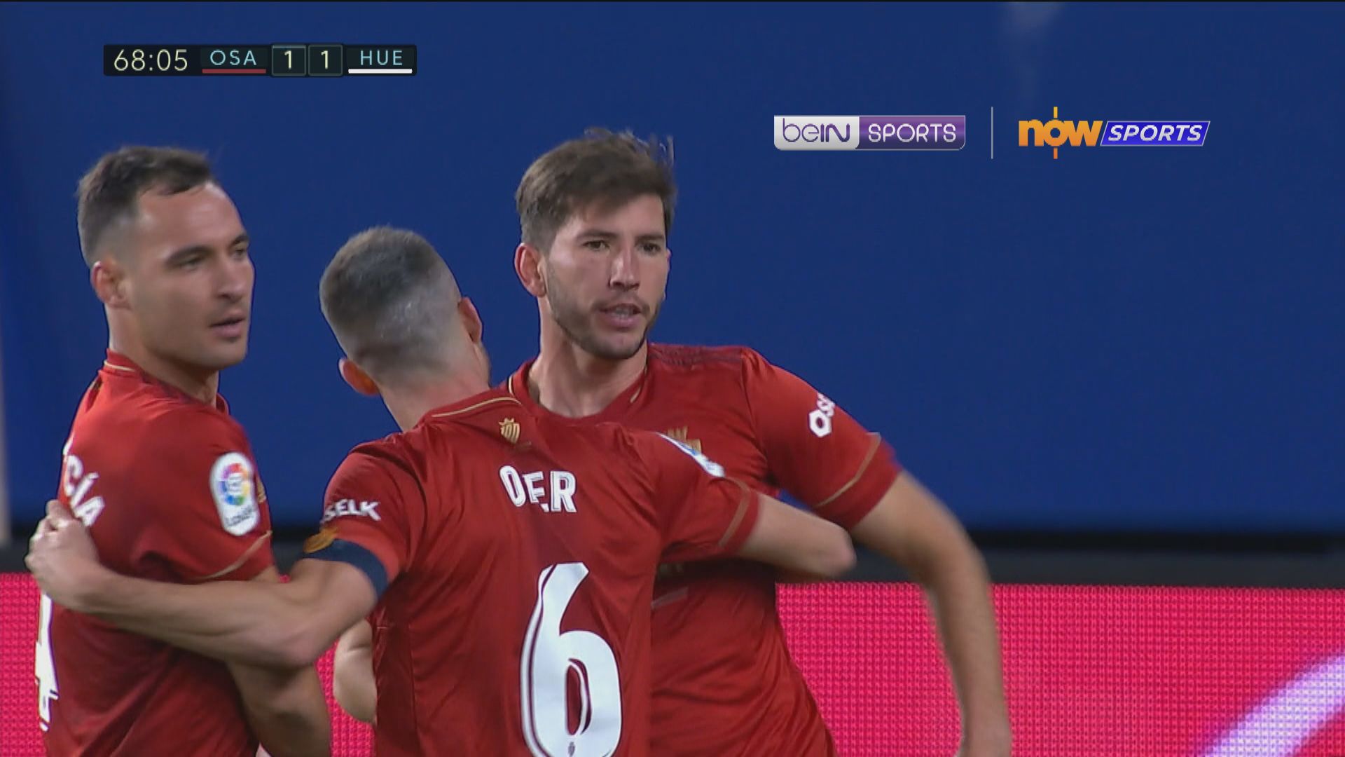 西甲　奧沙辛拿1:1韋斯卡