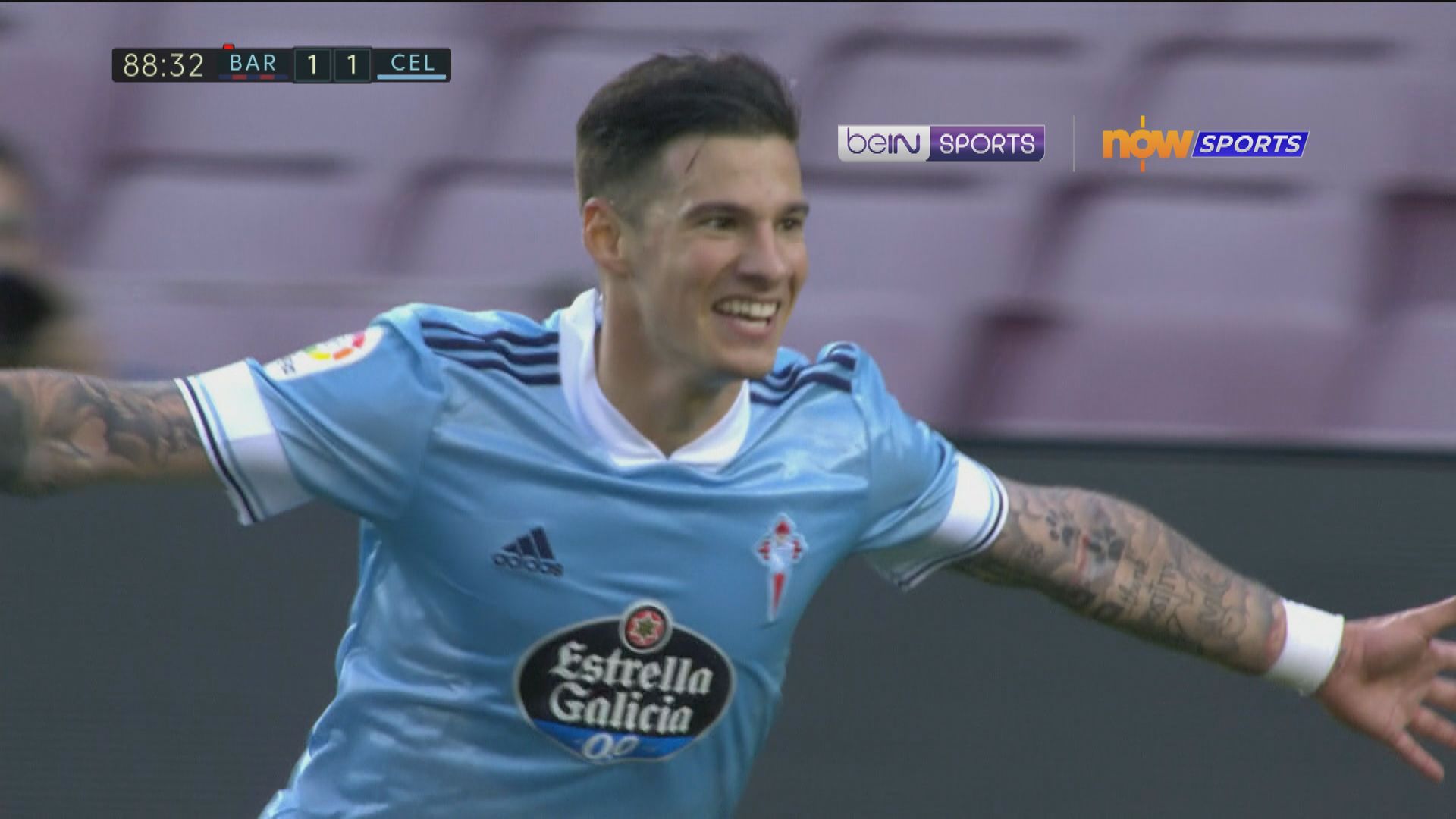 西甲　巴塞羅那1:2切爾達