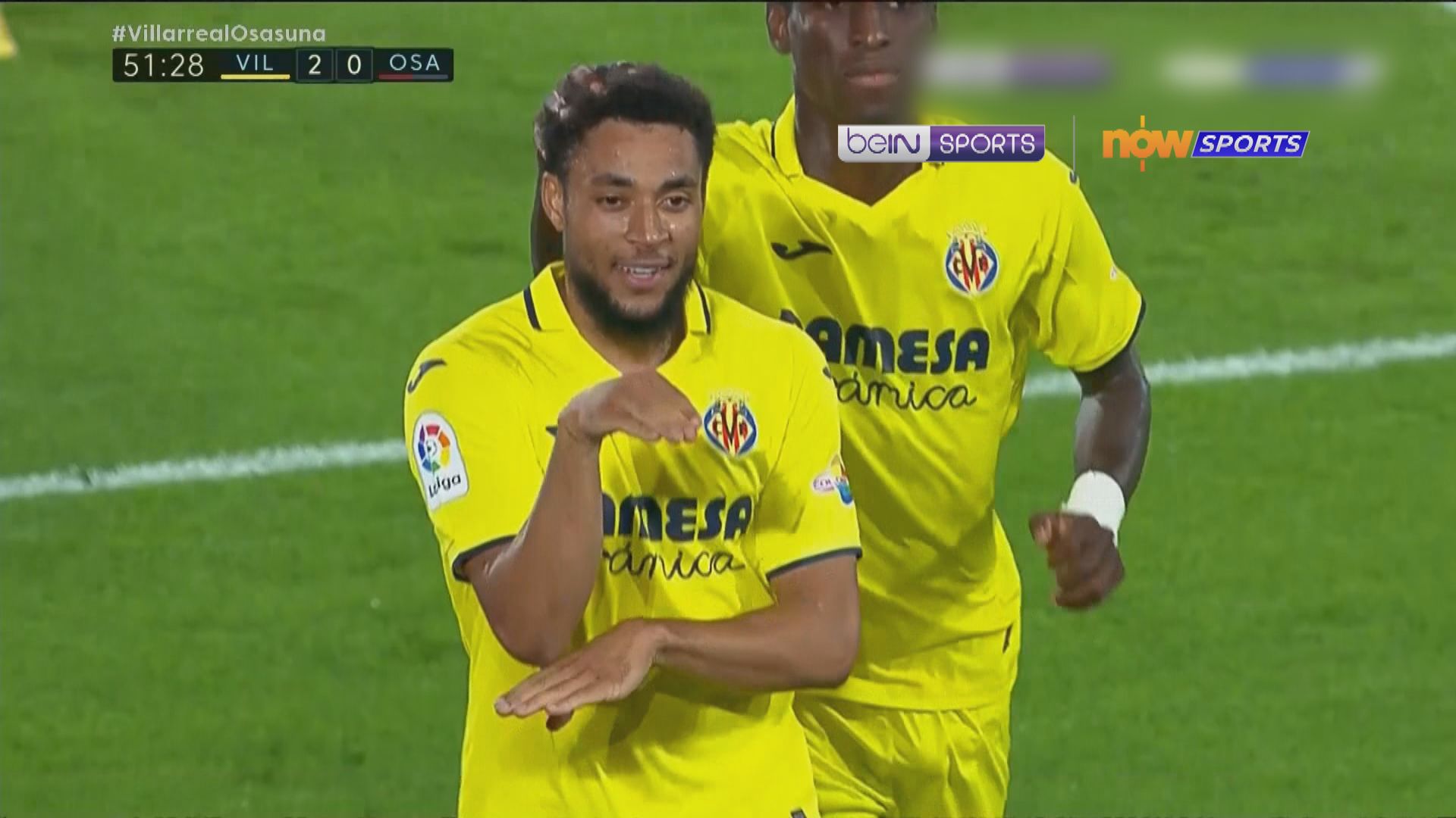 西甲　維拉利爾2:0奧沙辛拿