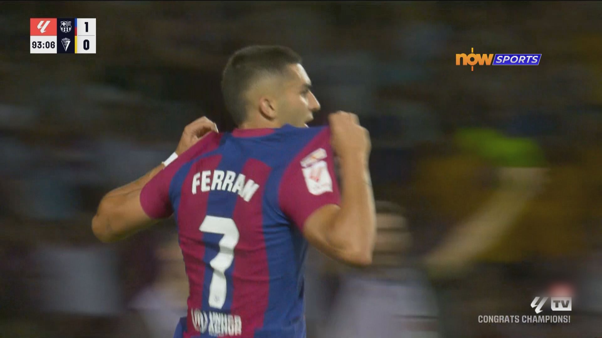 西甲 巴塞羅那 2:0 卡迪斯