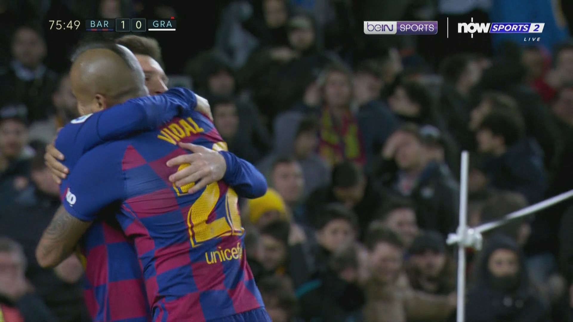 西甲　巴塞羅那1:0格拉納達