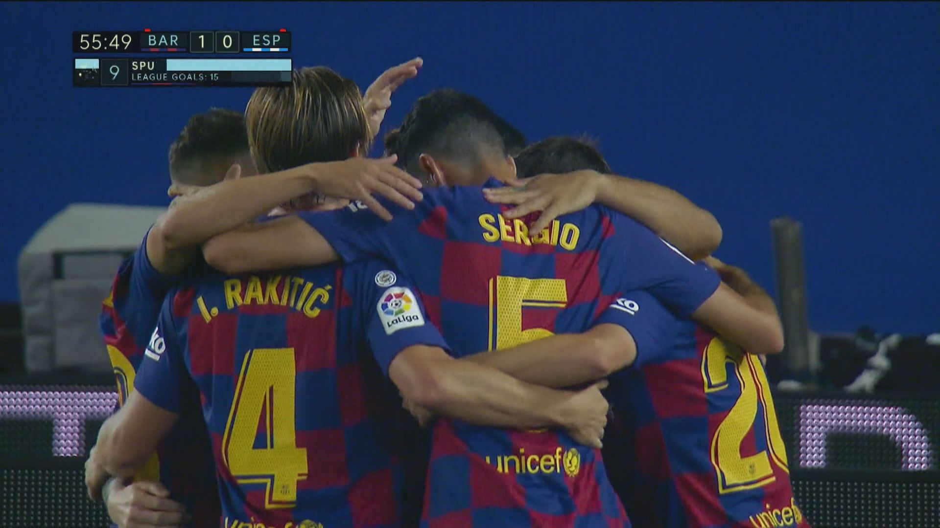 西甲：巴塞羅那 1:0 愛斯賓奴