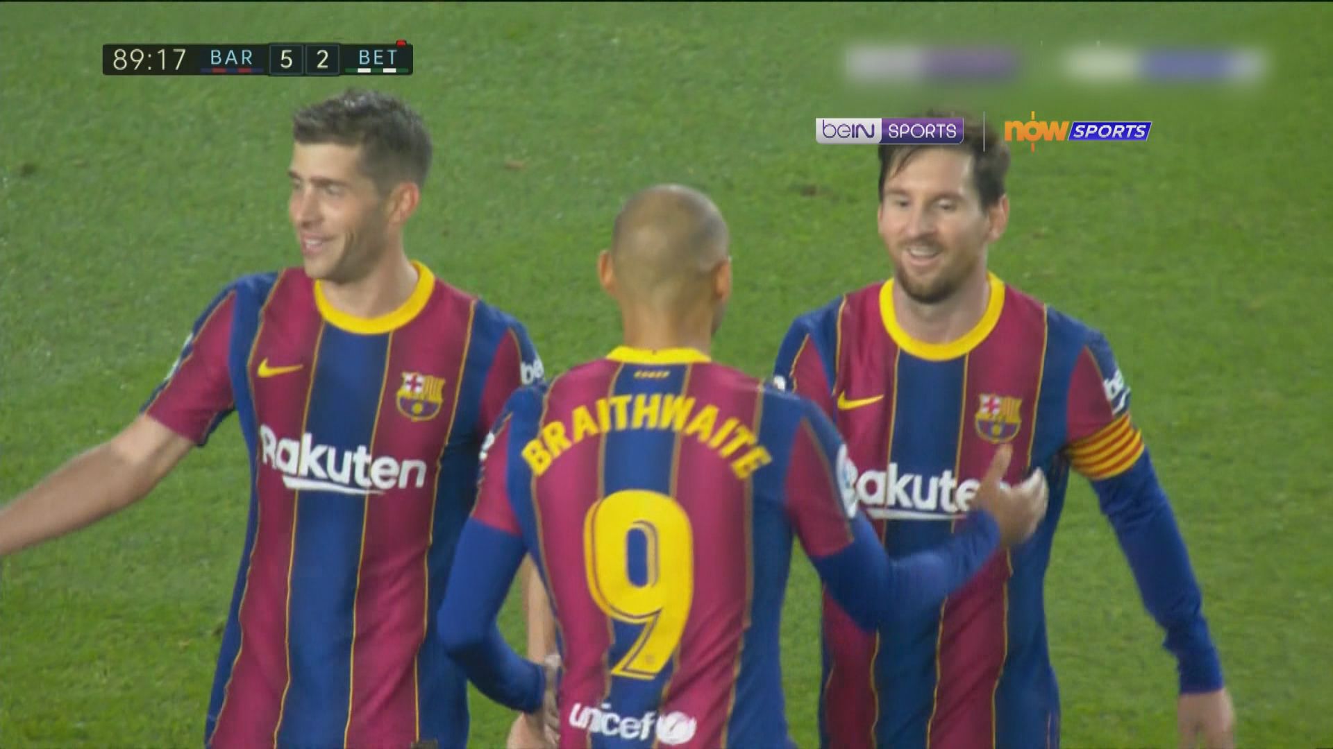 西甲　巴塞羅那 5:2 貝迪斯