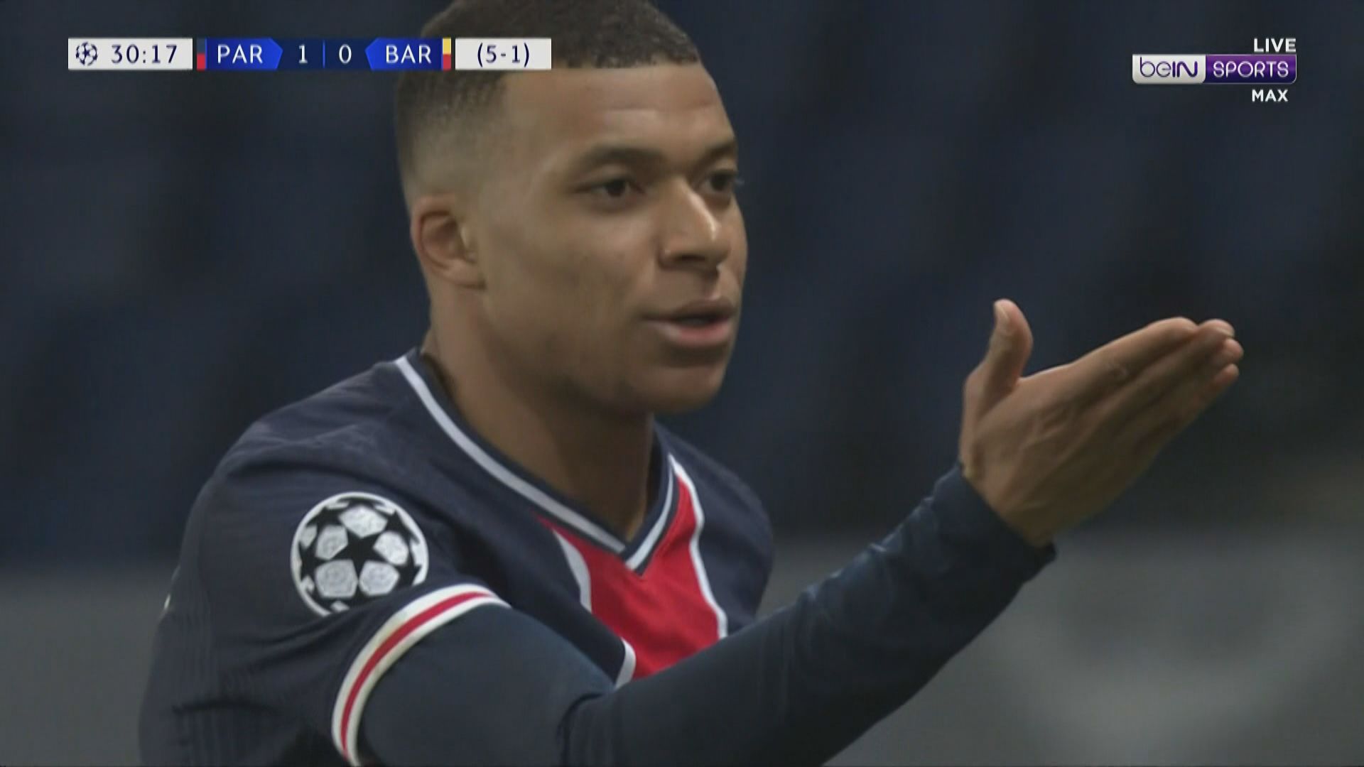 歐聯　巴黎聖日耳門1:1巴塞羅那(5:2)