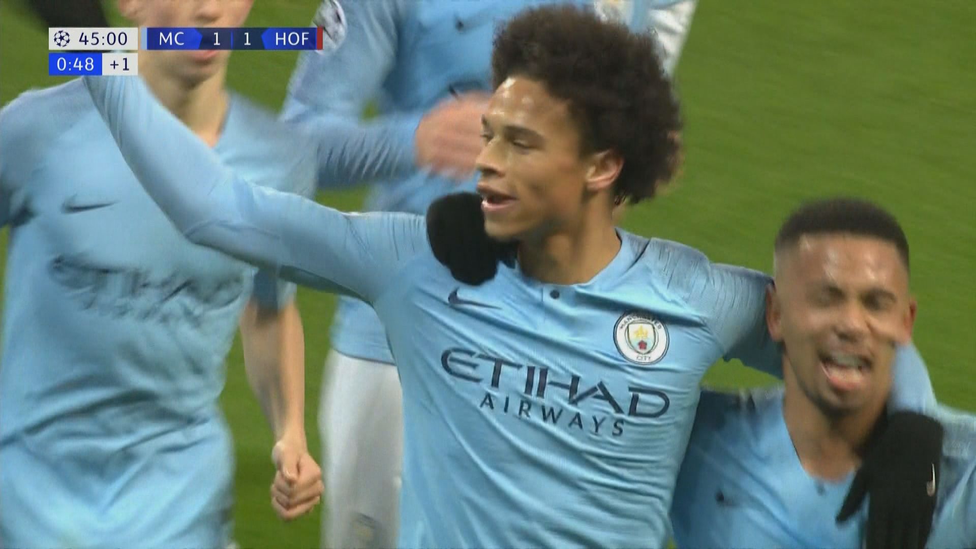 歐聯F組　曼城2:1賀芬咸