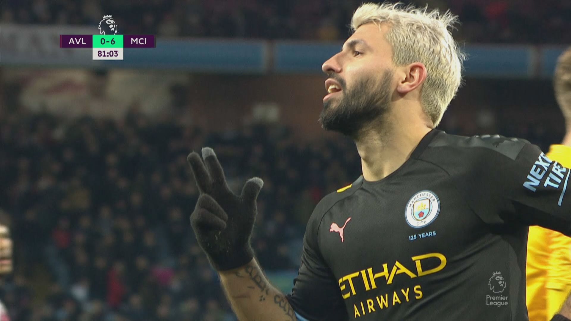 英超　阿士東維拉1:6曼城