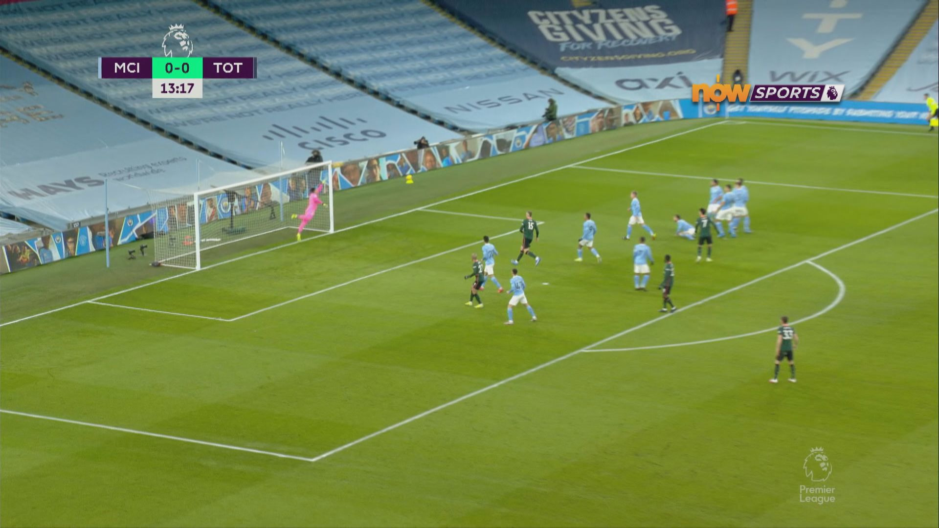 英超　曼城3:0熱刺