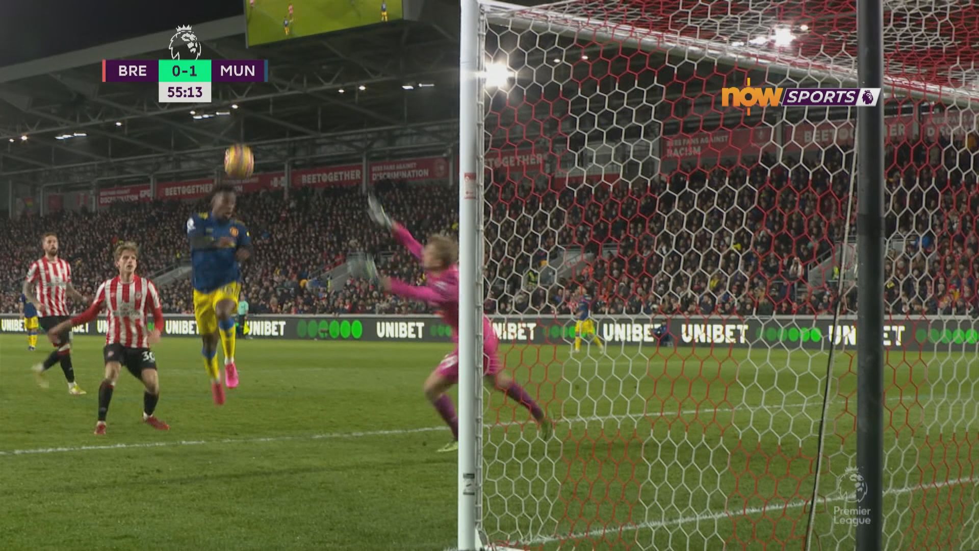 英超　賓福特1:3曼聯