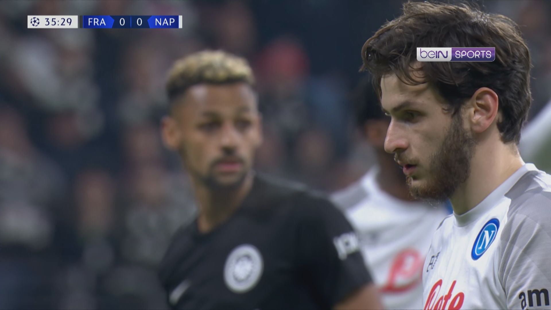 歐聯十六強首回合　法蘭克福 0:2 拿玻里