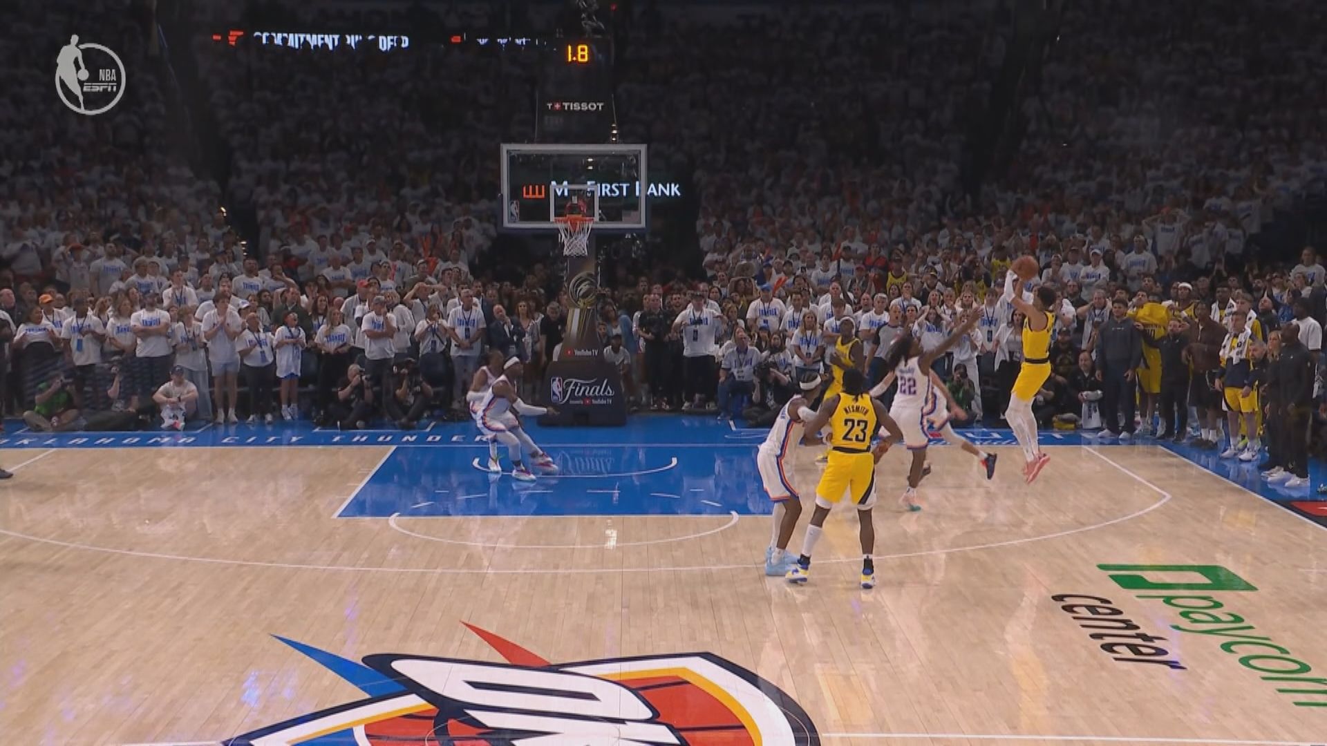 NBA總決賽　溜馬 111:110 雷霆　(場數 1:0)