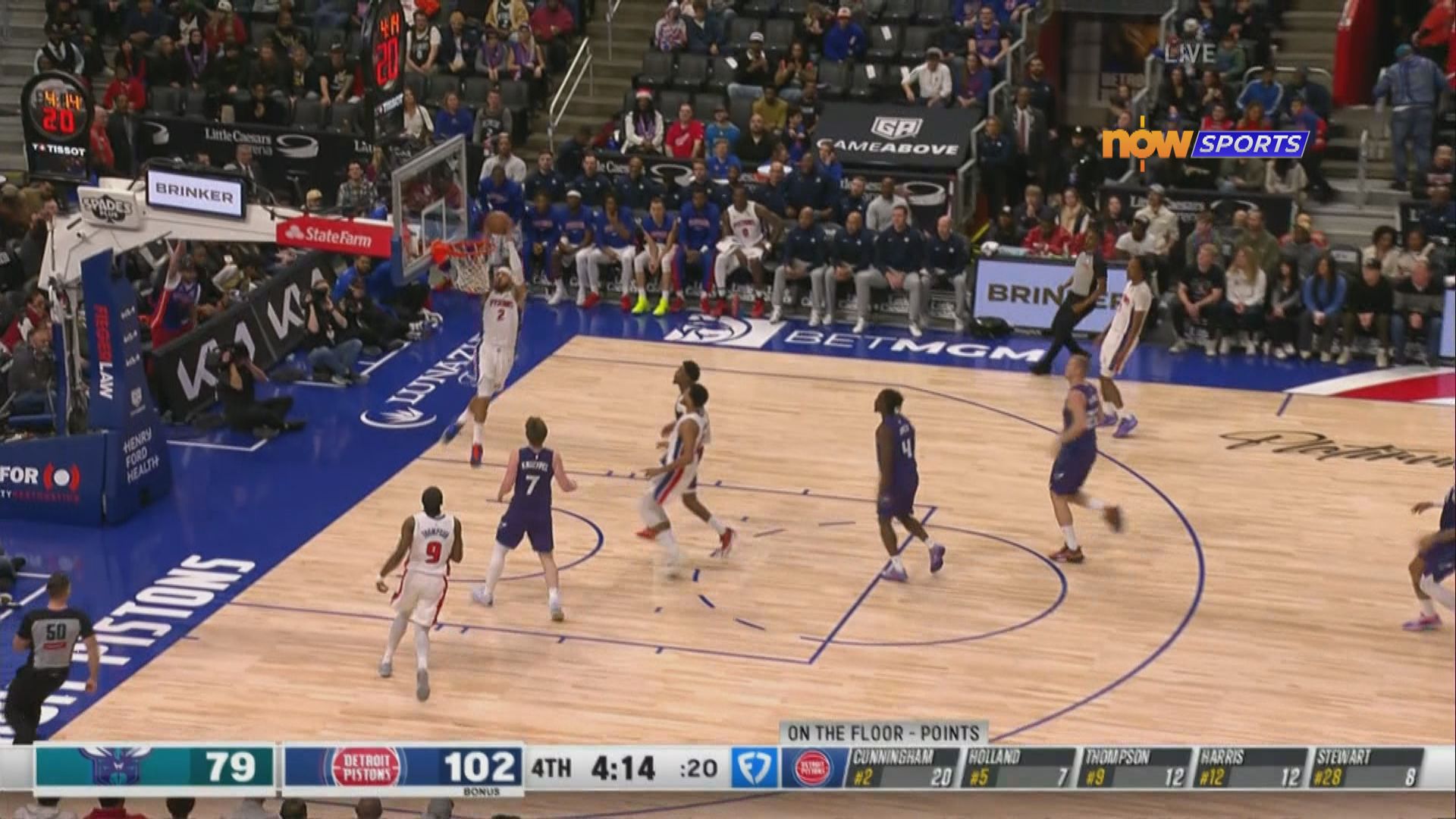 NBA　黃蜂 86:112 活塞