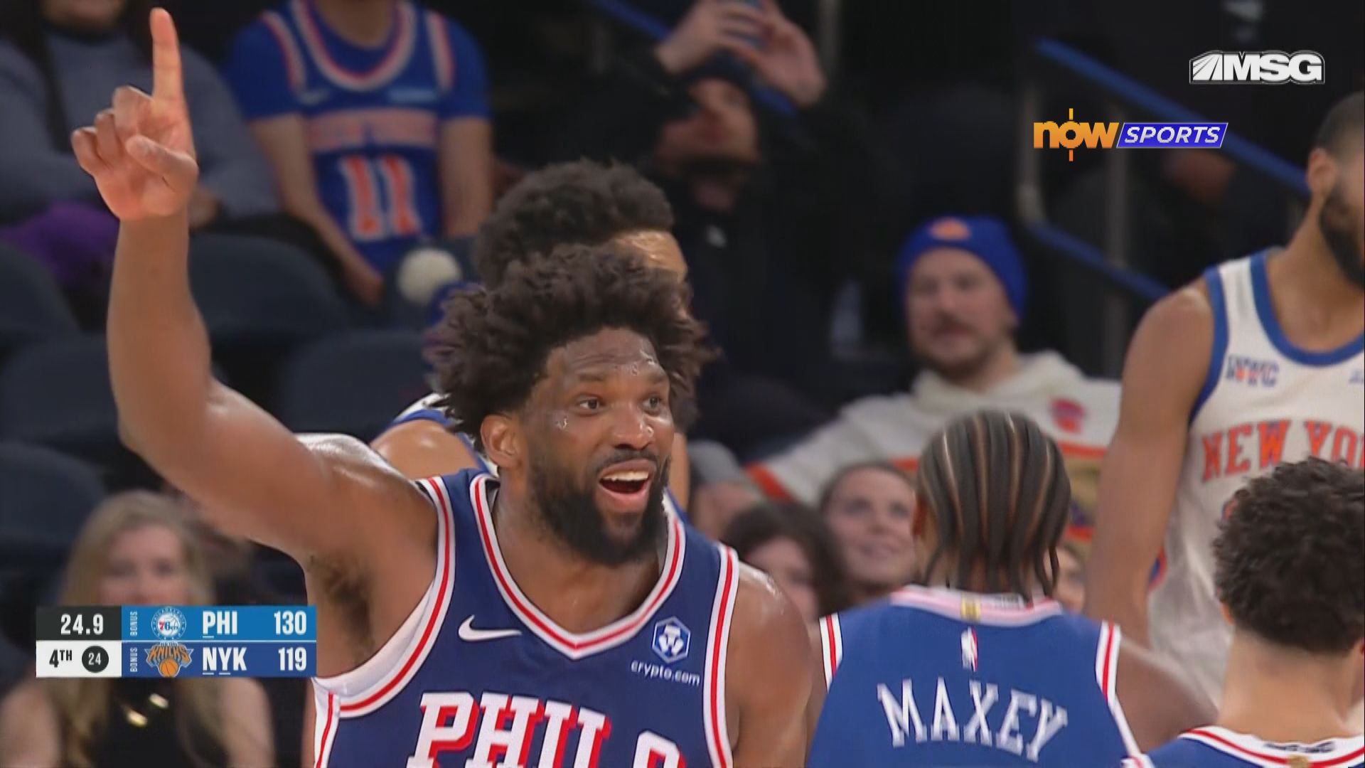 NBA　七六人 130:119 紐約人